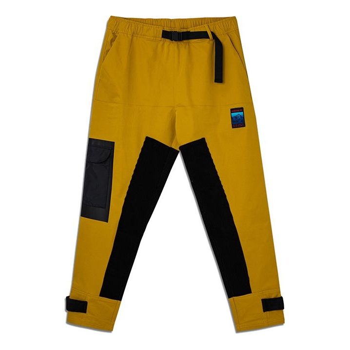 adidas originals Adv Wv Pant Colorblock Outdoor Multiple Pockets Cargo Sweatpants Yellow GV0931 - 1