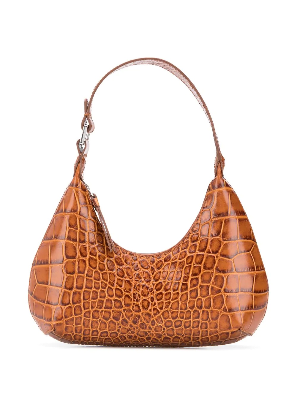 crocodile-effect shoulder bag - 1