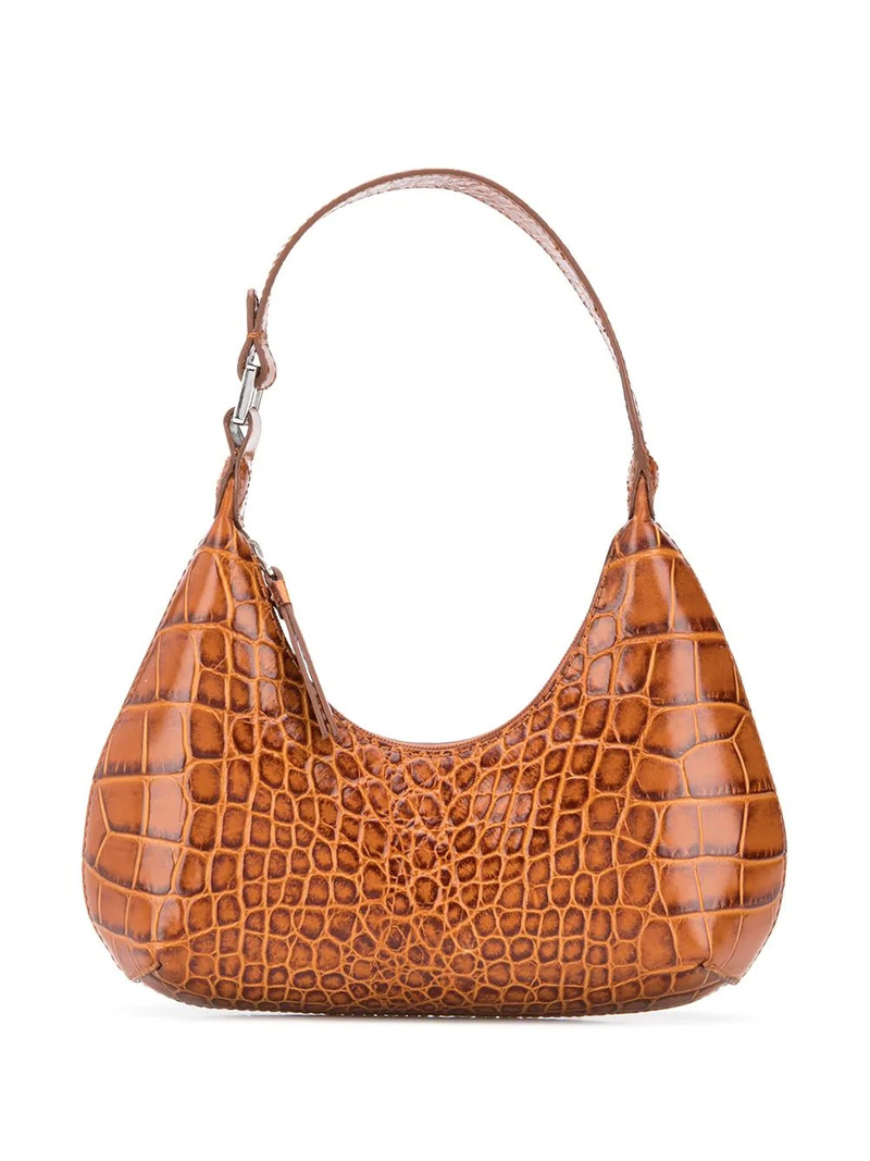 crocodile-effect shoulder bag 1