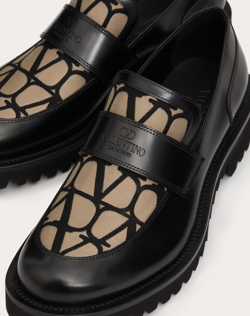 LOAFER IN TOILE ICONOGRAPHE TECHNICAL FABRIC AND CALFSKIN 5