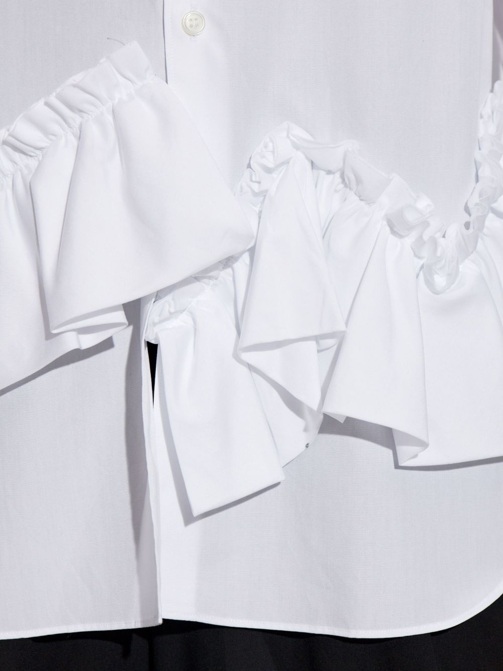 ruffled-trim shirt - 5