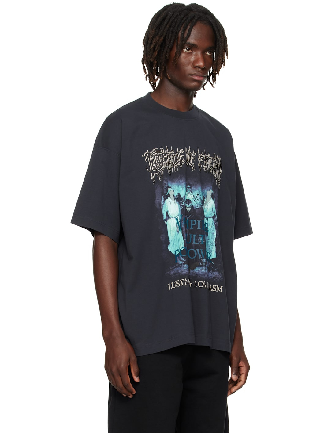 Navy Cradle of Filth 'Vampire Cult' Oversized T-shirt - 2