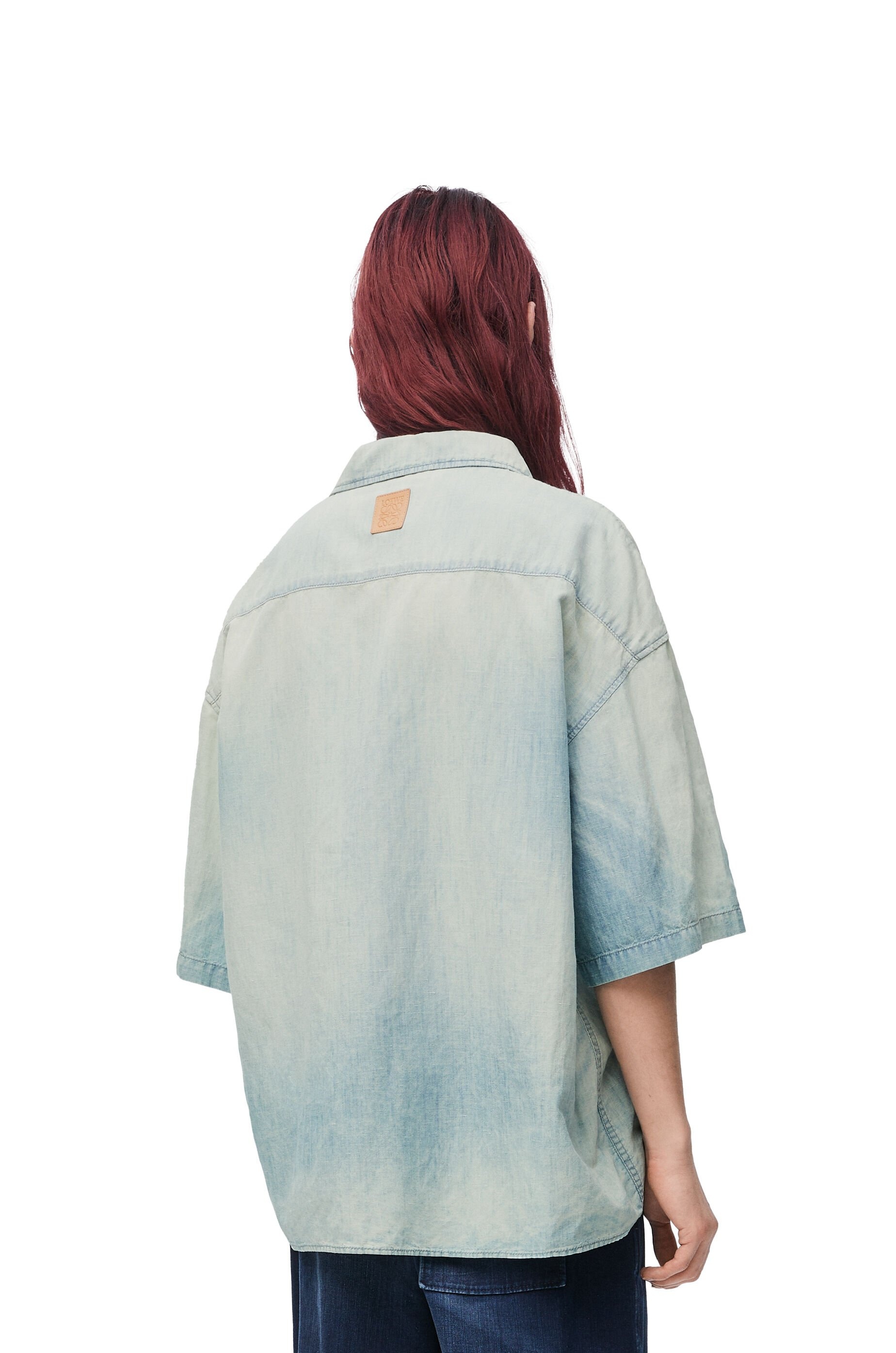 Short sleeve shirt in cotton and linen - 4