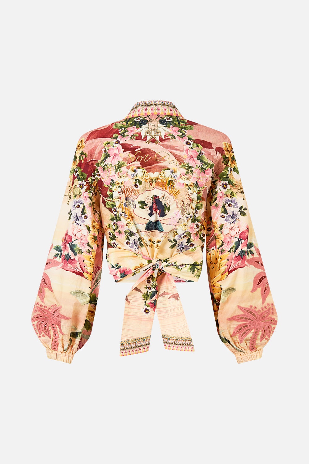 CROPPED WRAP SHIRT - 6