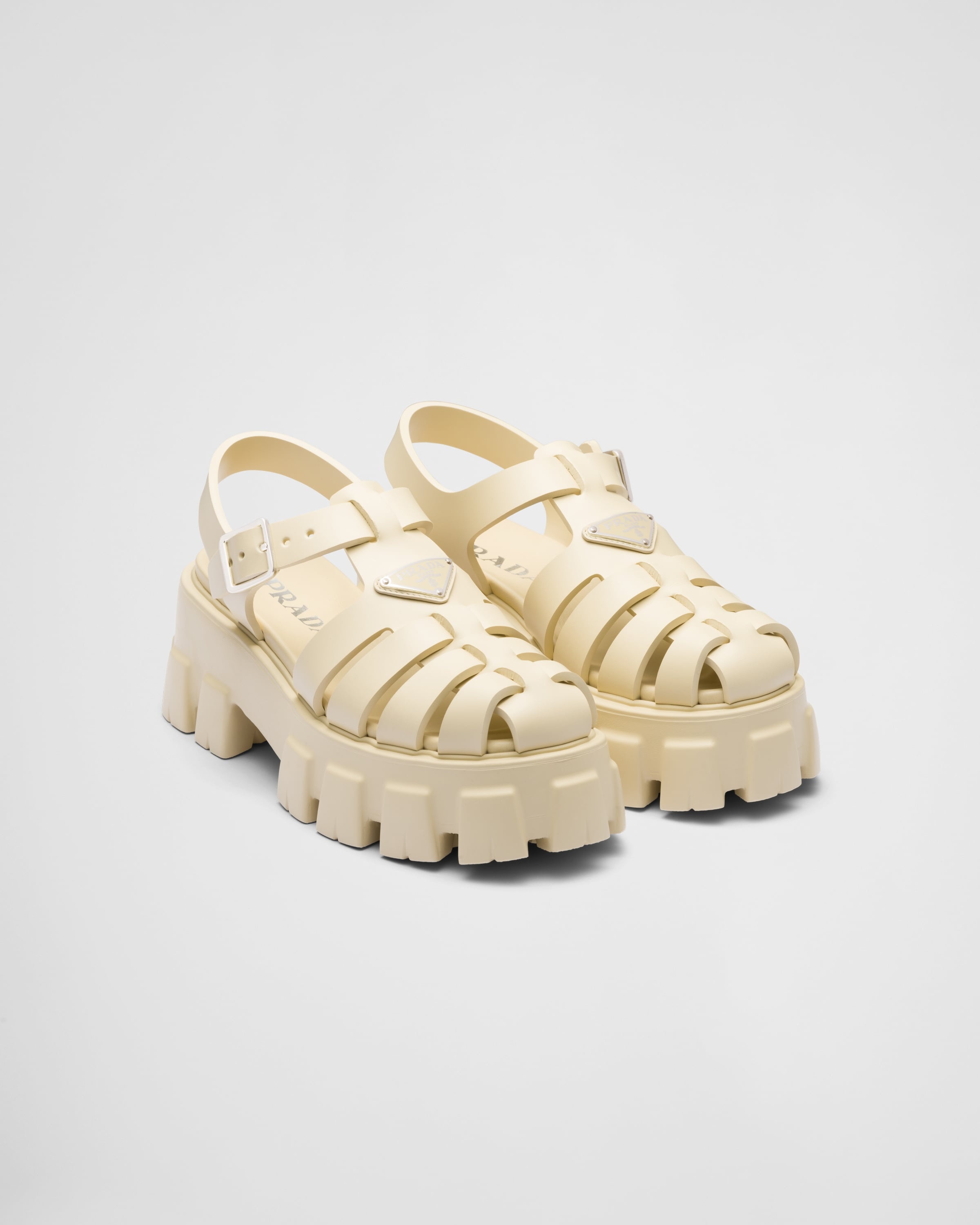 Prada Rubber Monolith sandals | REVERSIBLE