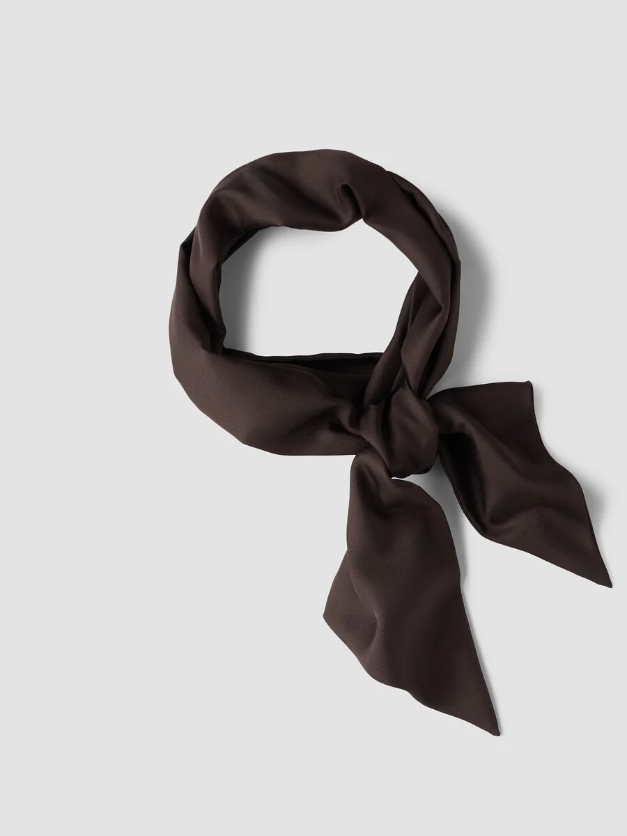 Silk Twill Double Tie Scarf - 1