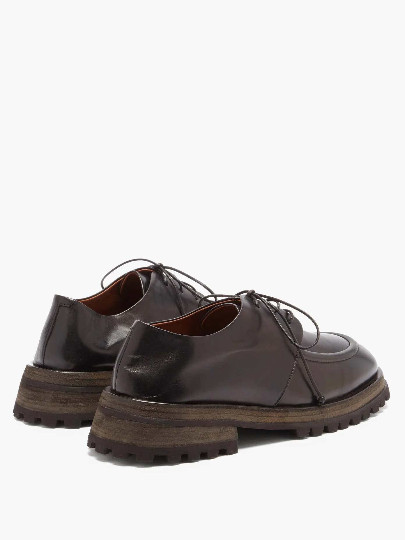 Exaggerated-sole derby shoes - 4