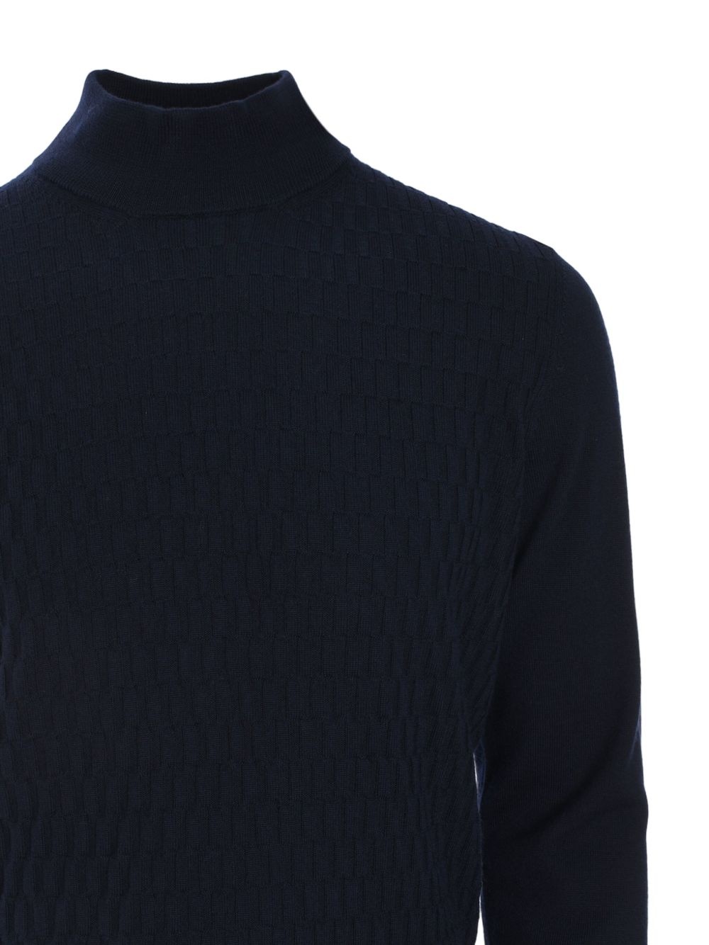 checkerboard-knit jumper - 3