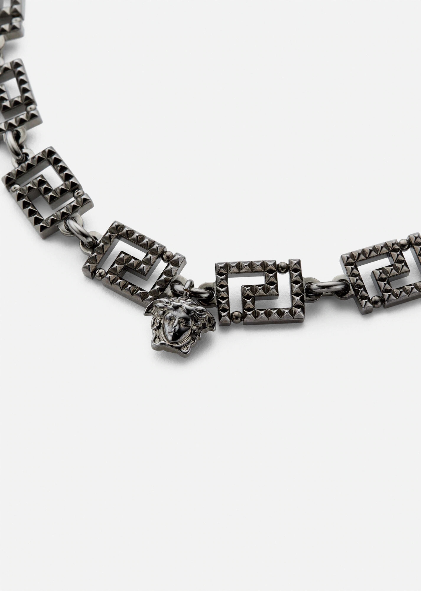 Studded Greca Necklace - 2