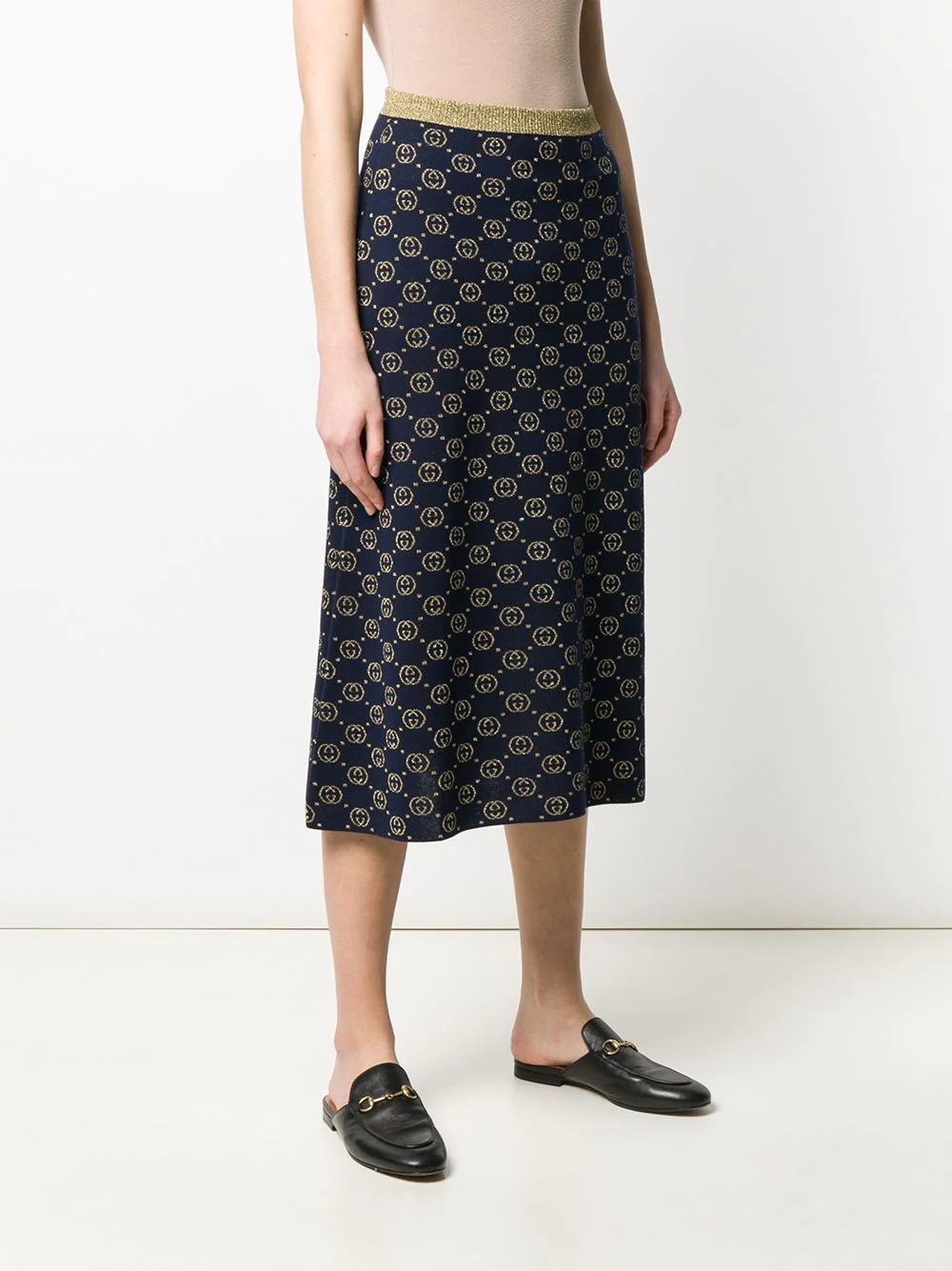 interlocking G knit skirt - 3