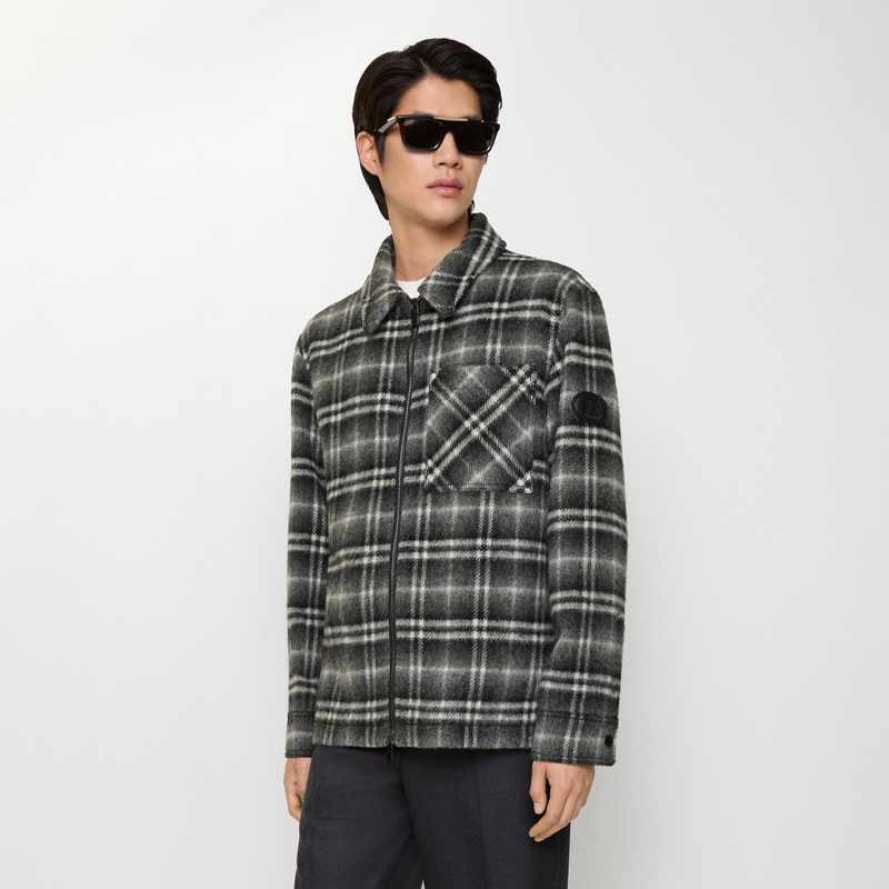 Burberry Check Wool Overshirt outlook