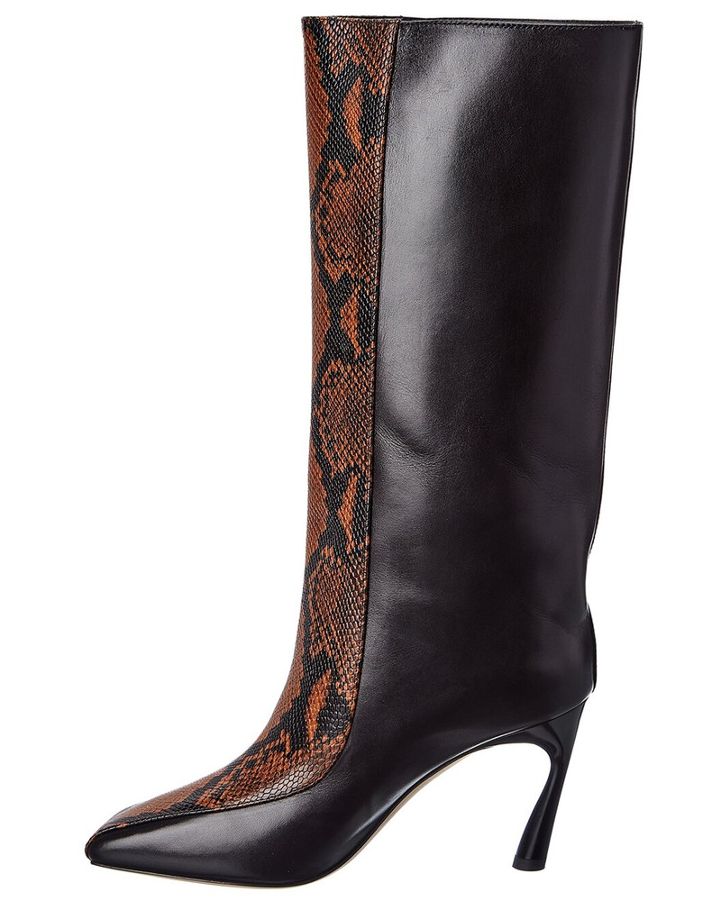 JIMMY CHOO Jimmy Choo Mabyn 85 Snake-Embossed Leather Boot outlook