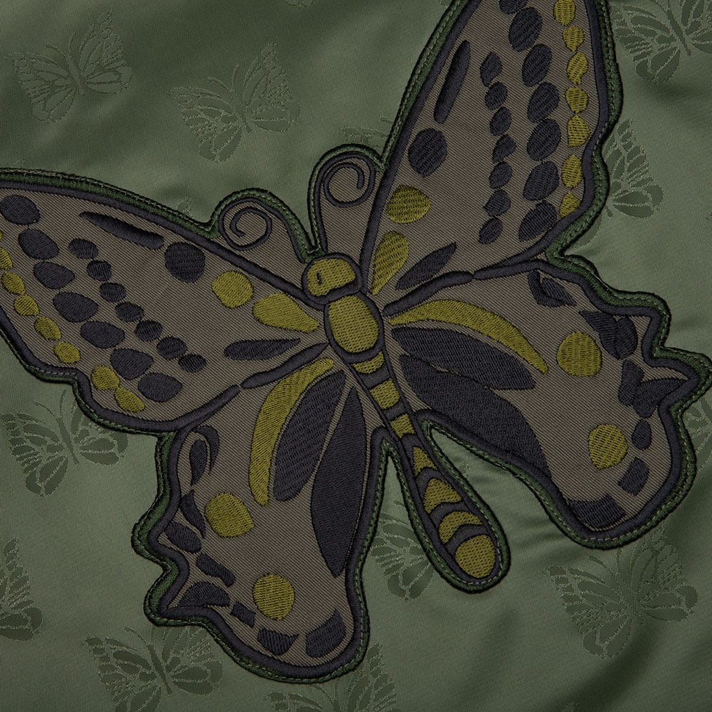 PAPILLON JACQUARD SATEEN RADIO VEST - OLIVE - 3