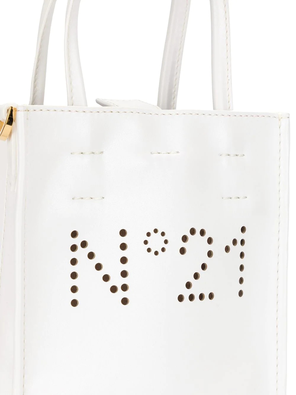 perforated logo tote - 4