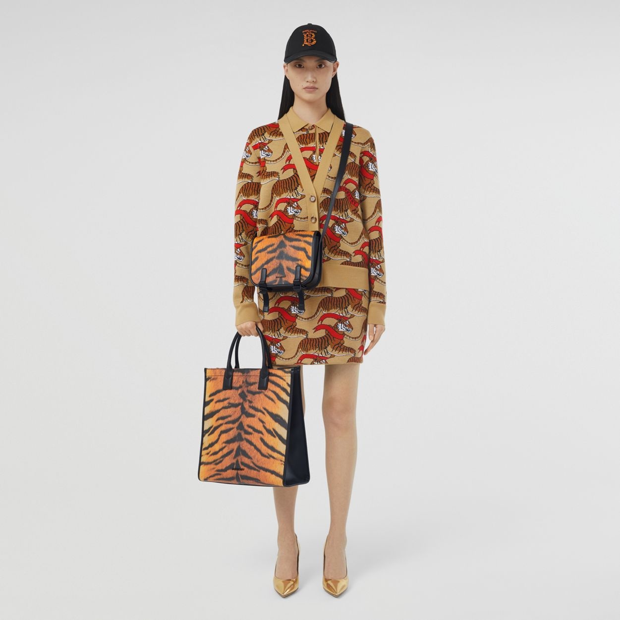 Tiger Print Messenger Bag - 6
