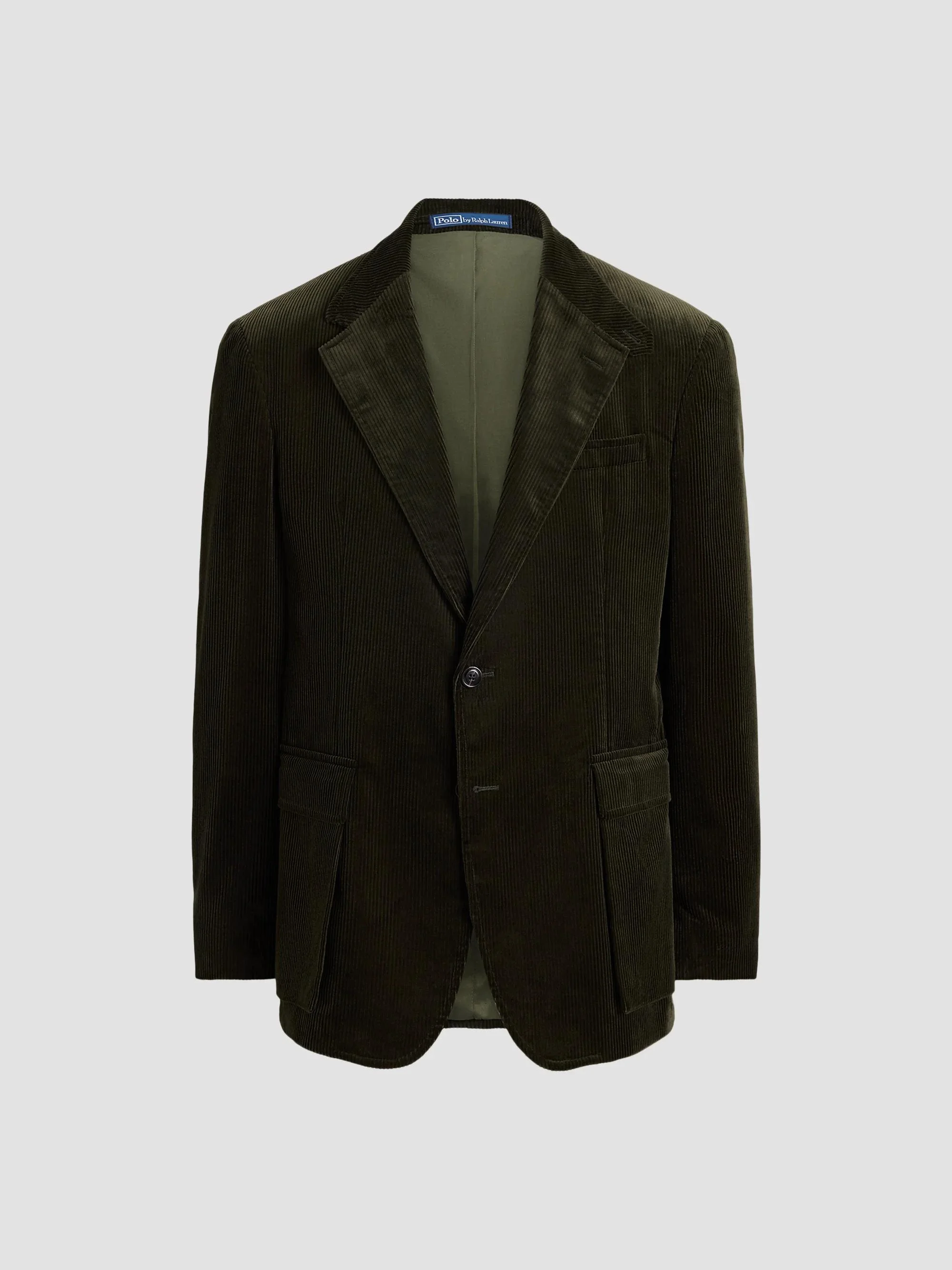 Men's Wale Corduory Single-Breasted Sport Coat - Dark Loden - 1