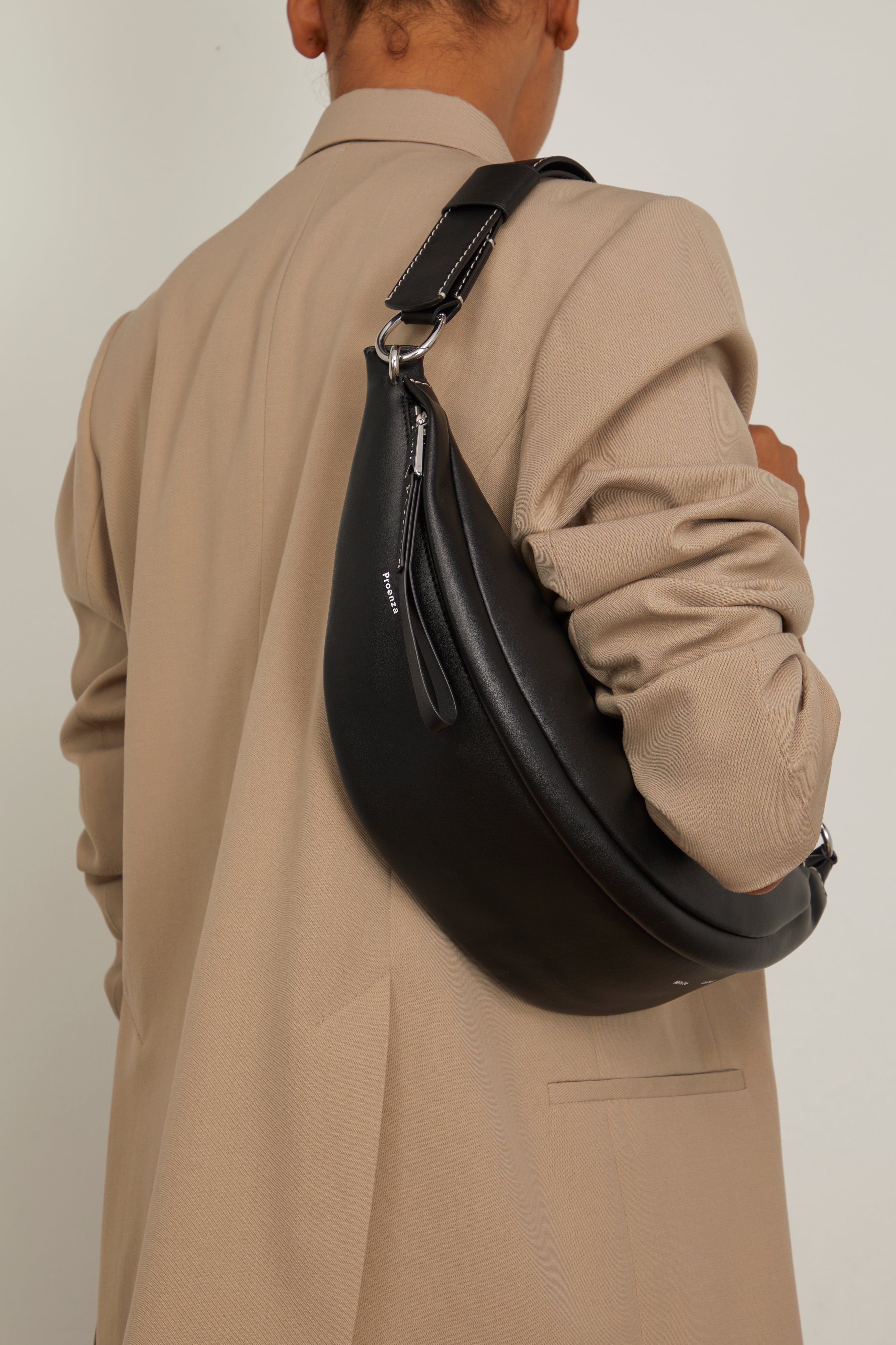 Stanton Leather Sling Bag in Black - 2