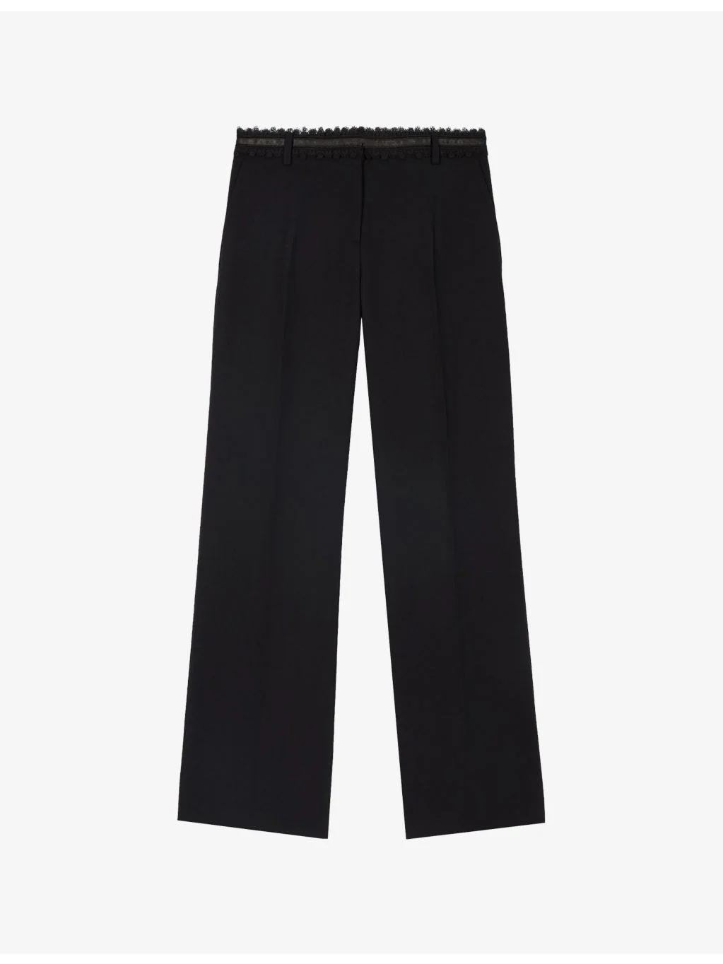 Wide-Leg Woven Trousers - 1