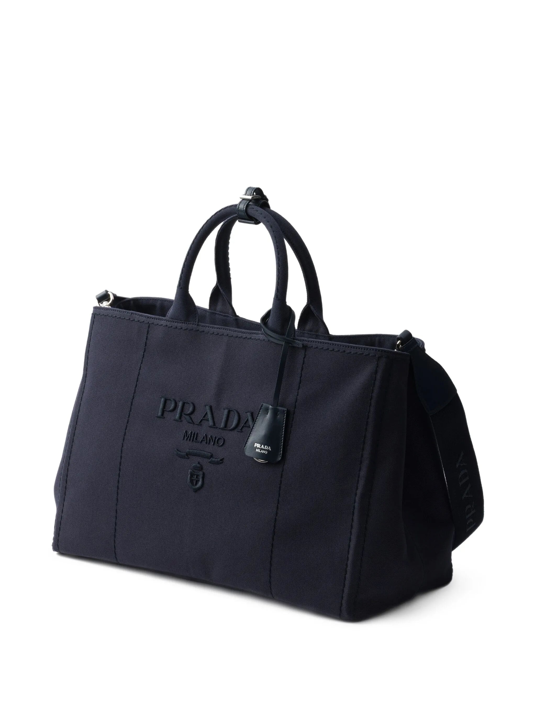 Prada Logo-embossed Tote Bag - 5
