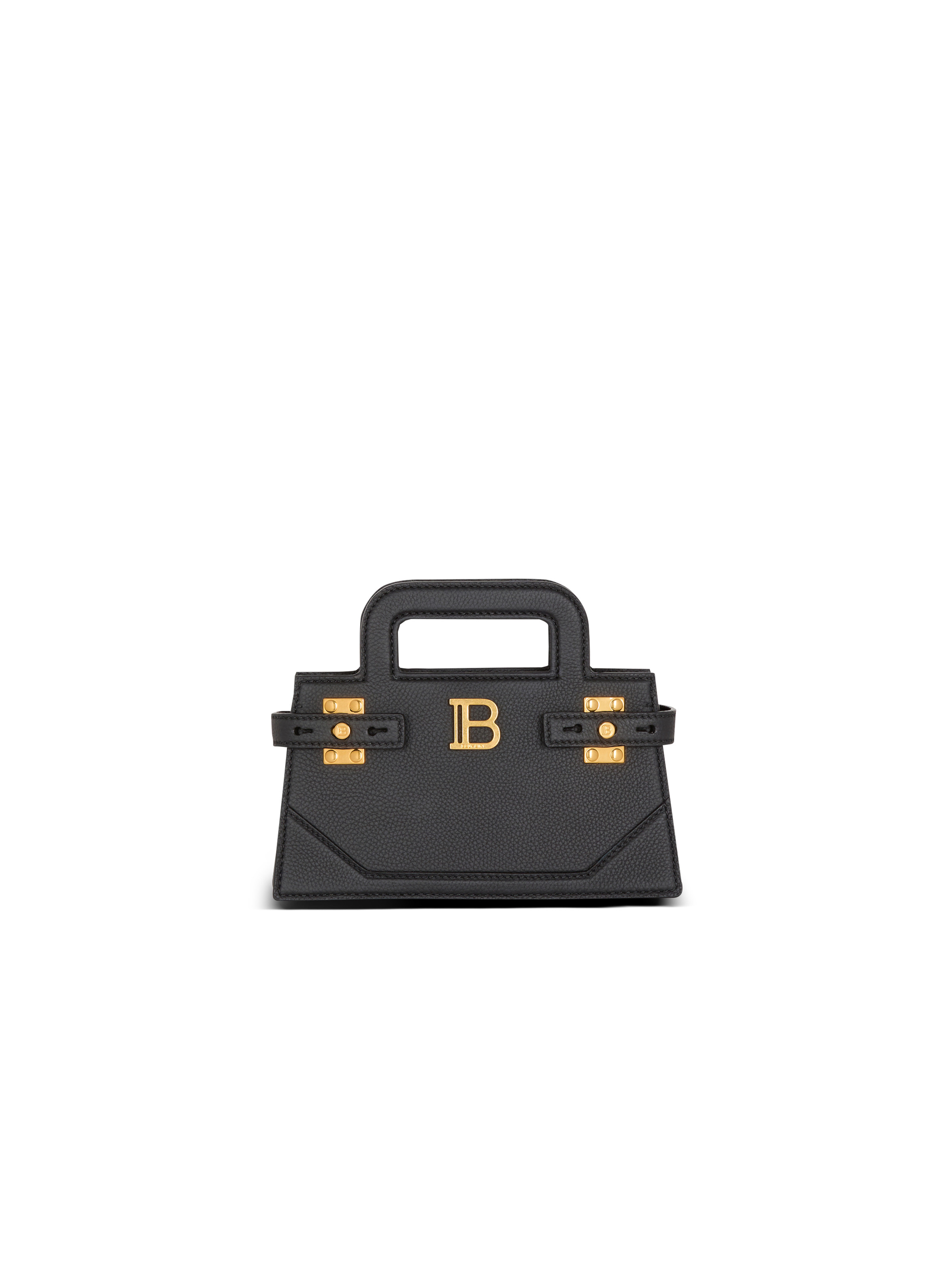 Small B-Buzz Top Handle bag in grained leather - 1