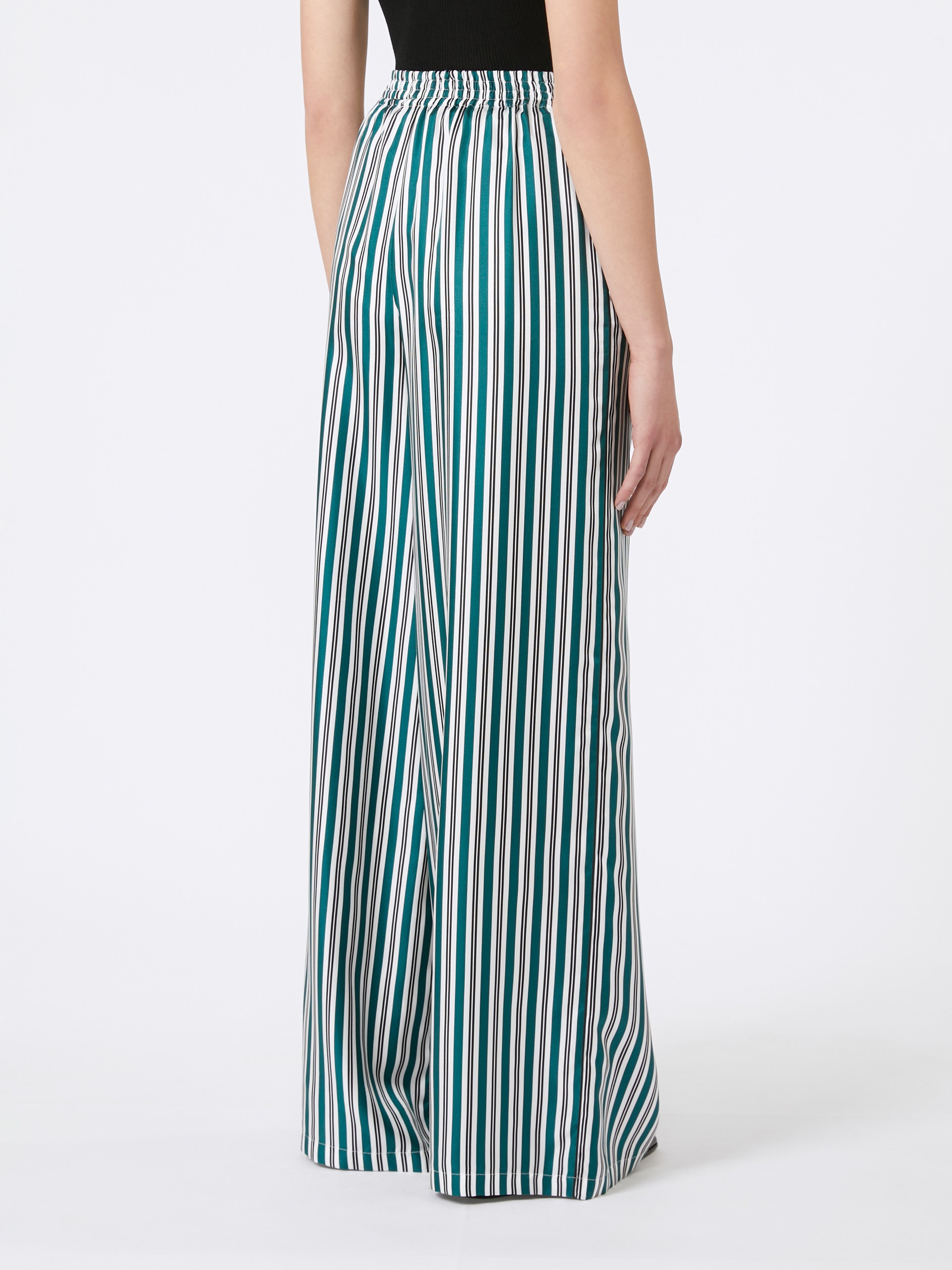 LADINO Wide-fit printed silk trousers - 4
