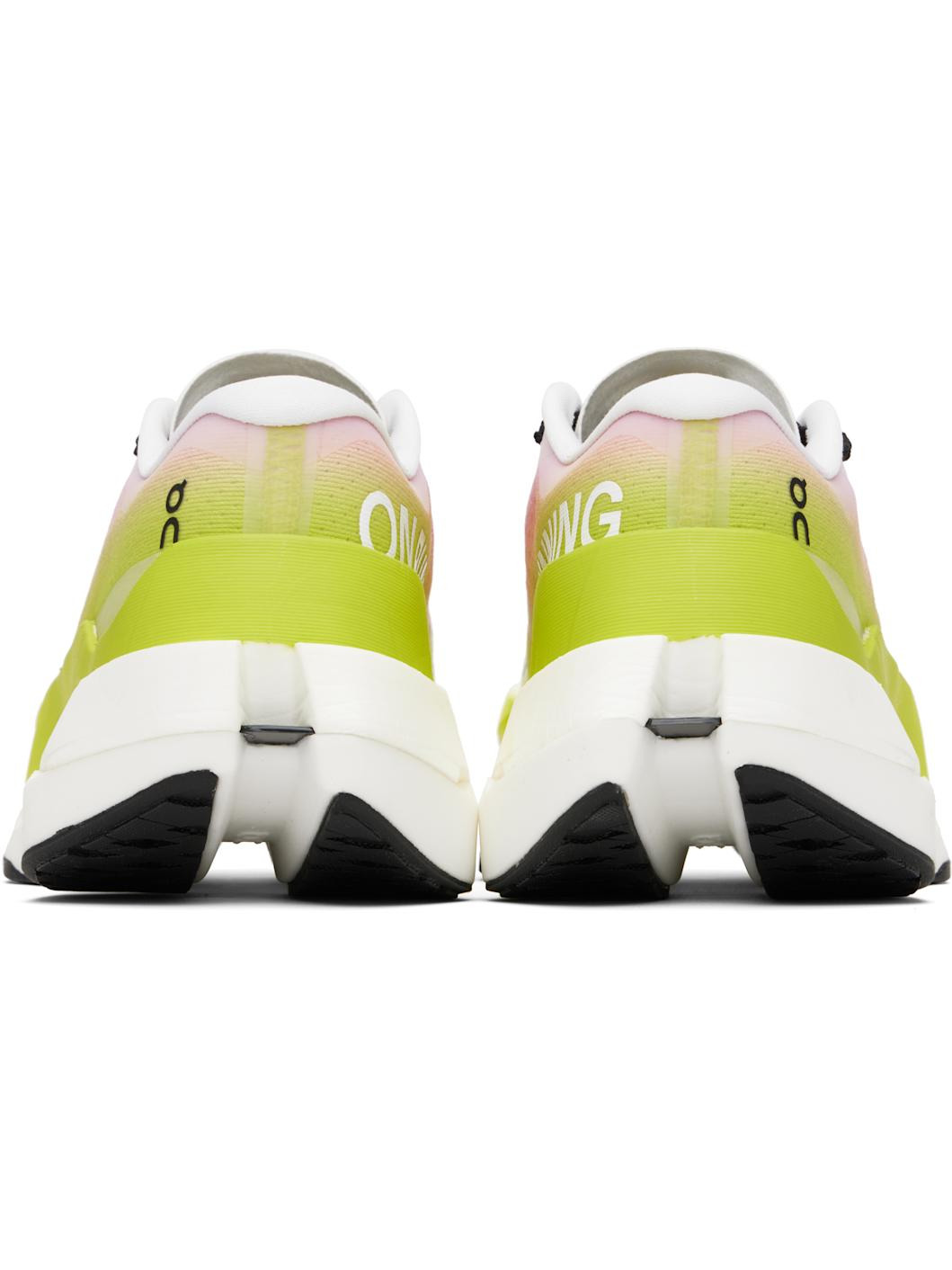 White & Green Clouboom Max Sneakers - 2