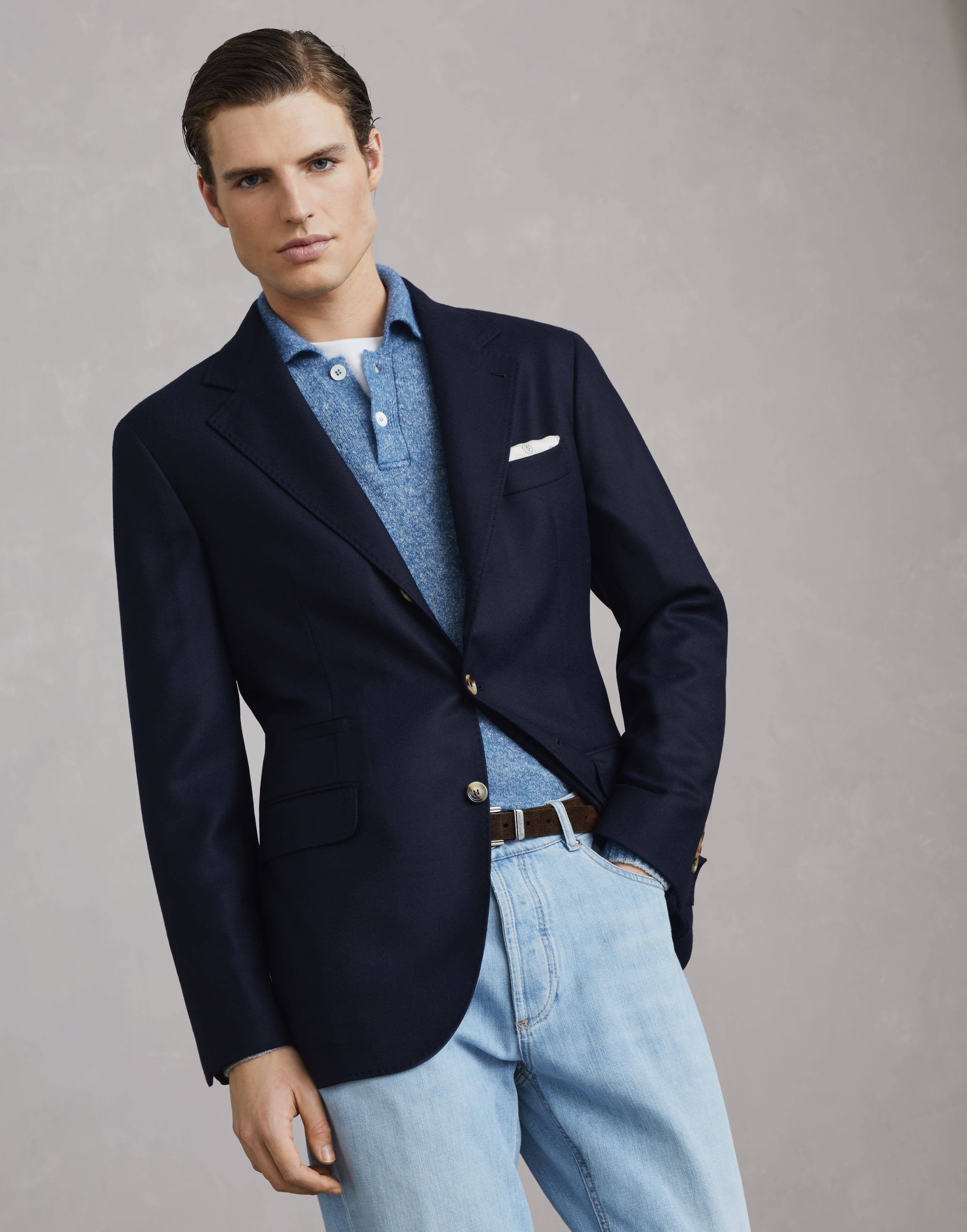 Cashmere batavia deconstructed blazer - 1