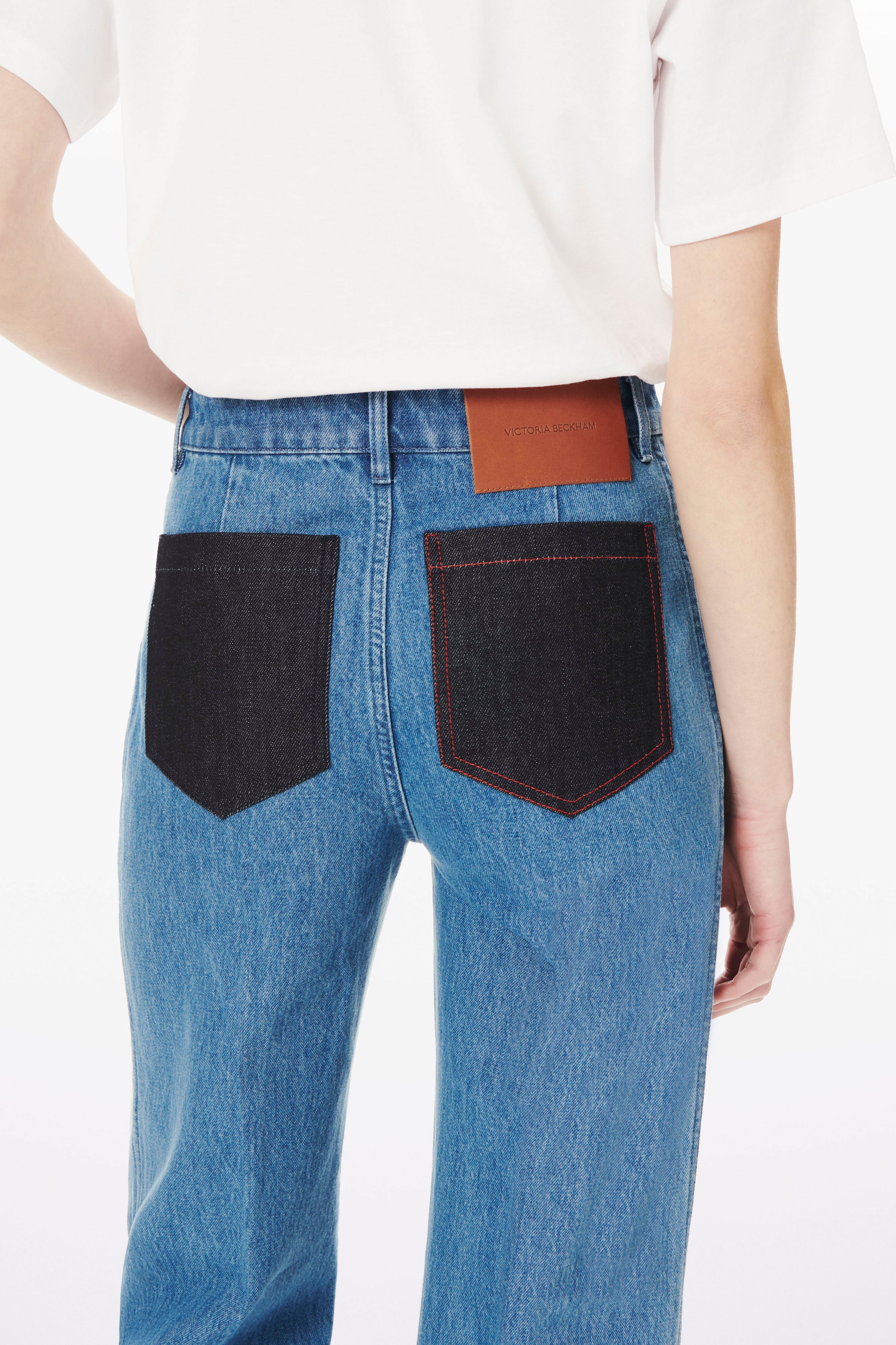 Alina High Waisted Patch Pocket Jean In 70s Wash - 5