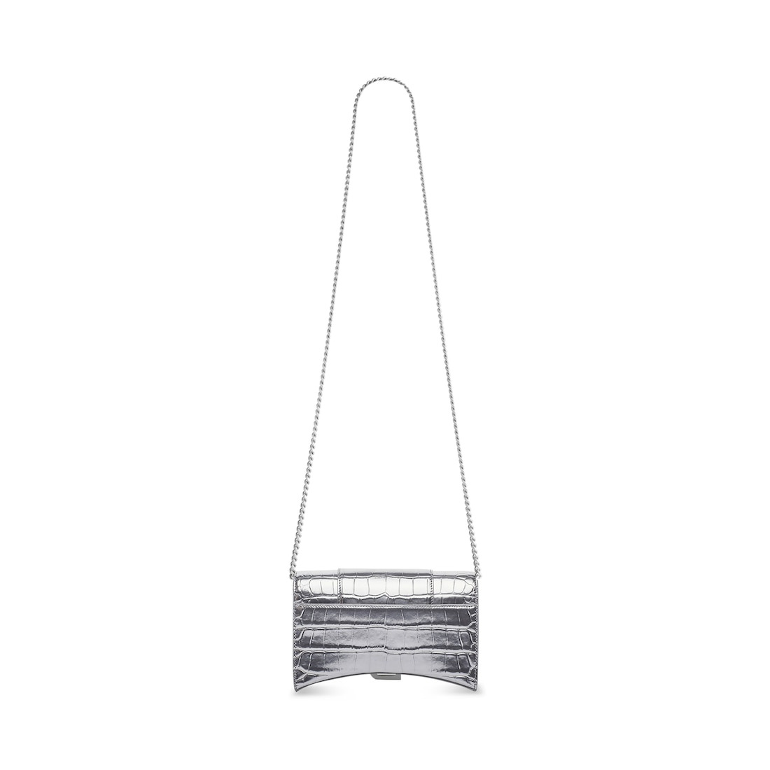 Women's Hourglass Wallet On Chain in Silver - 2