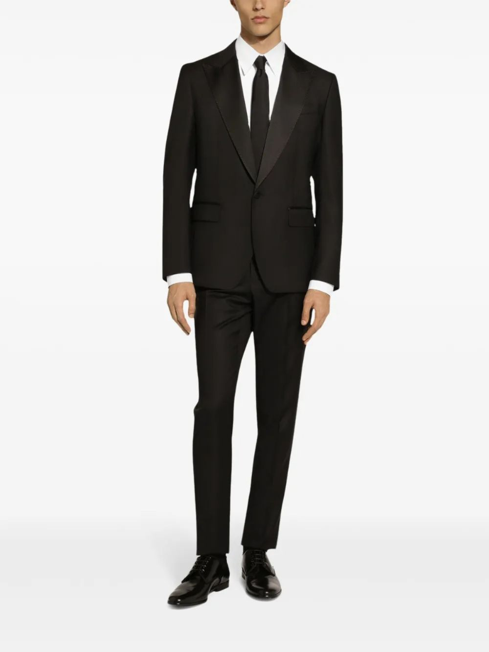 two-piece single-breasted dinner suit set - 2