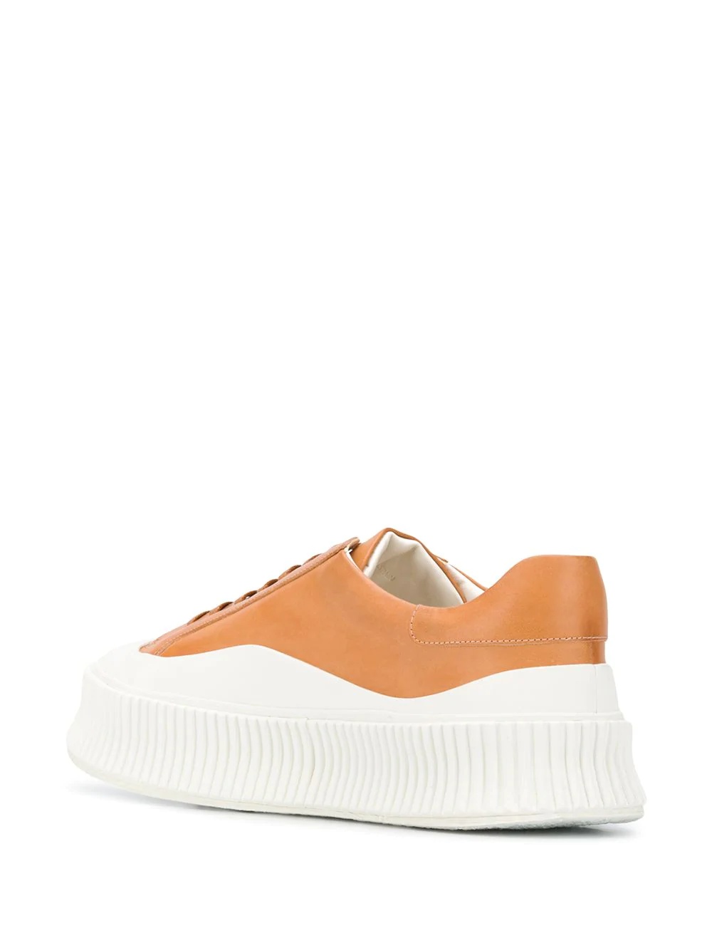 two-tone flatform sneakers - 3