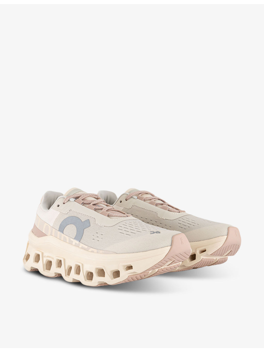 Cloudmonster cushioned chunky-soled mesh low-top trainers - 3