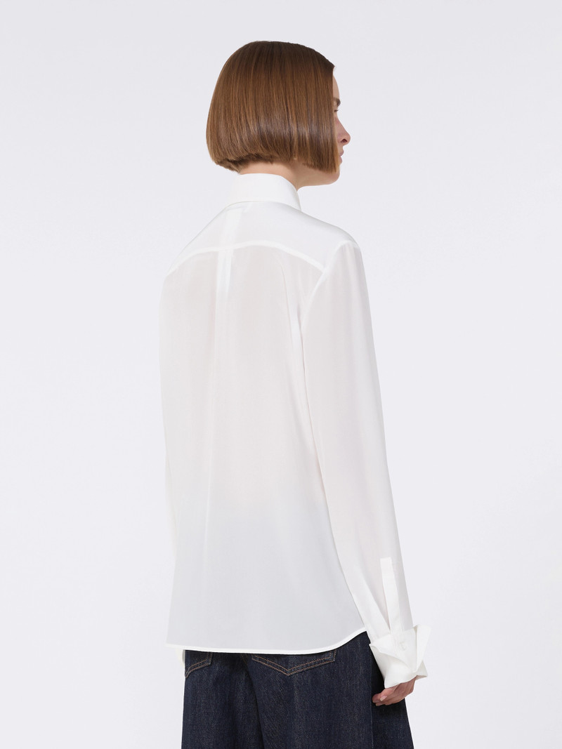 ELISIR Slim-fit silk shirt - WHITE 4
