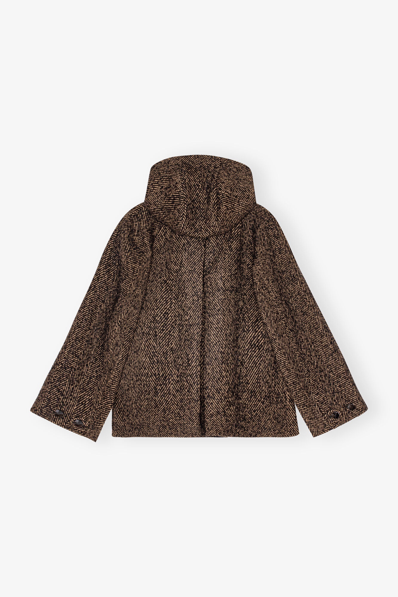 HERRINGBONE WOOL MIDI JACKET - 6