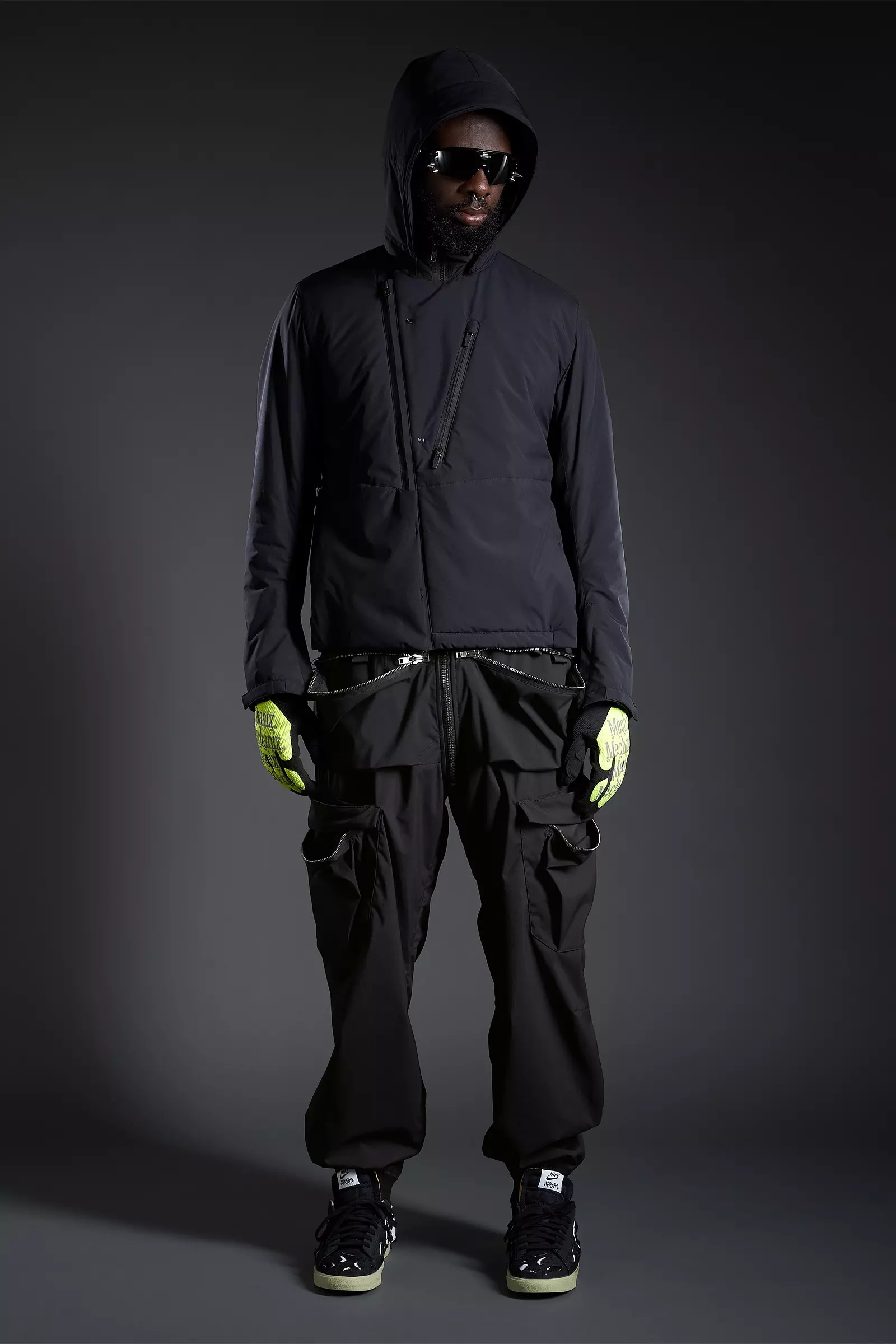 J68-PL 2L Gore-Tex Windstopper® Primaloft®  Rider Jacket Black - 7