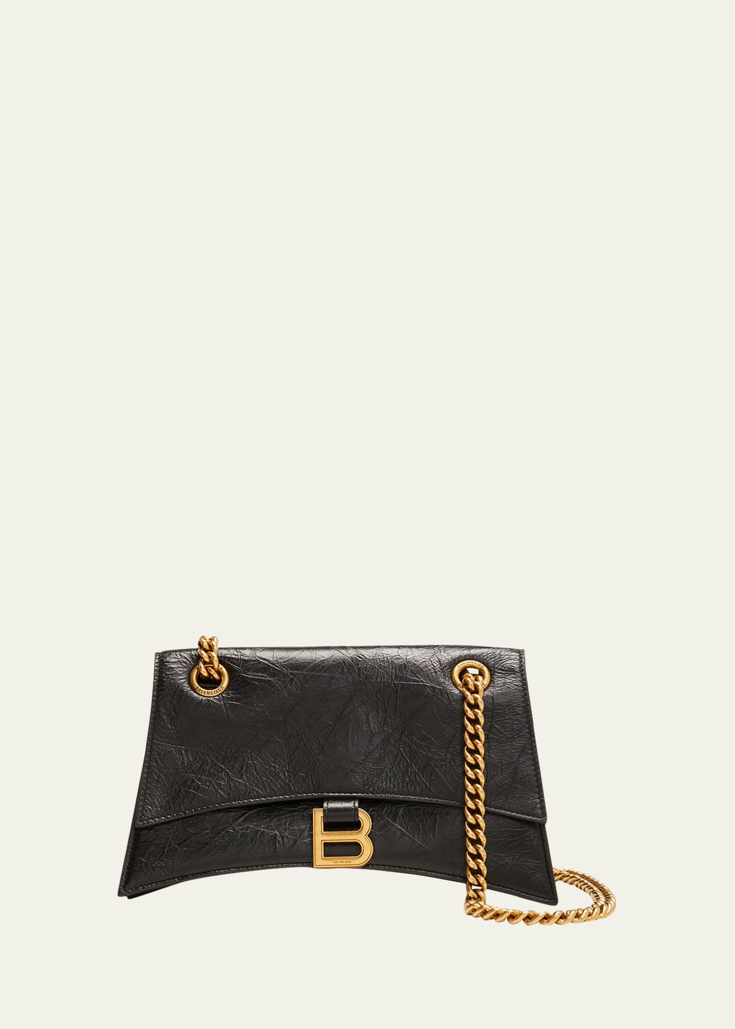 Crush Small Crinkled Leather Shoulder Bag - 1