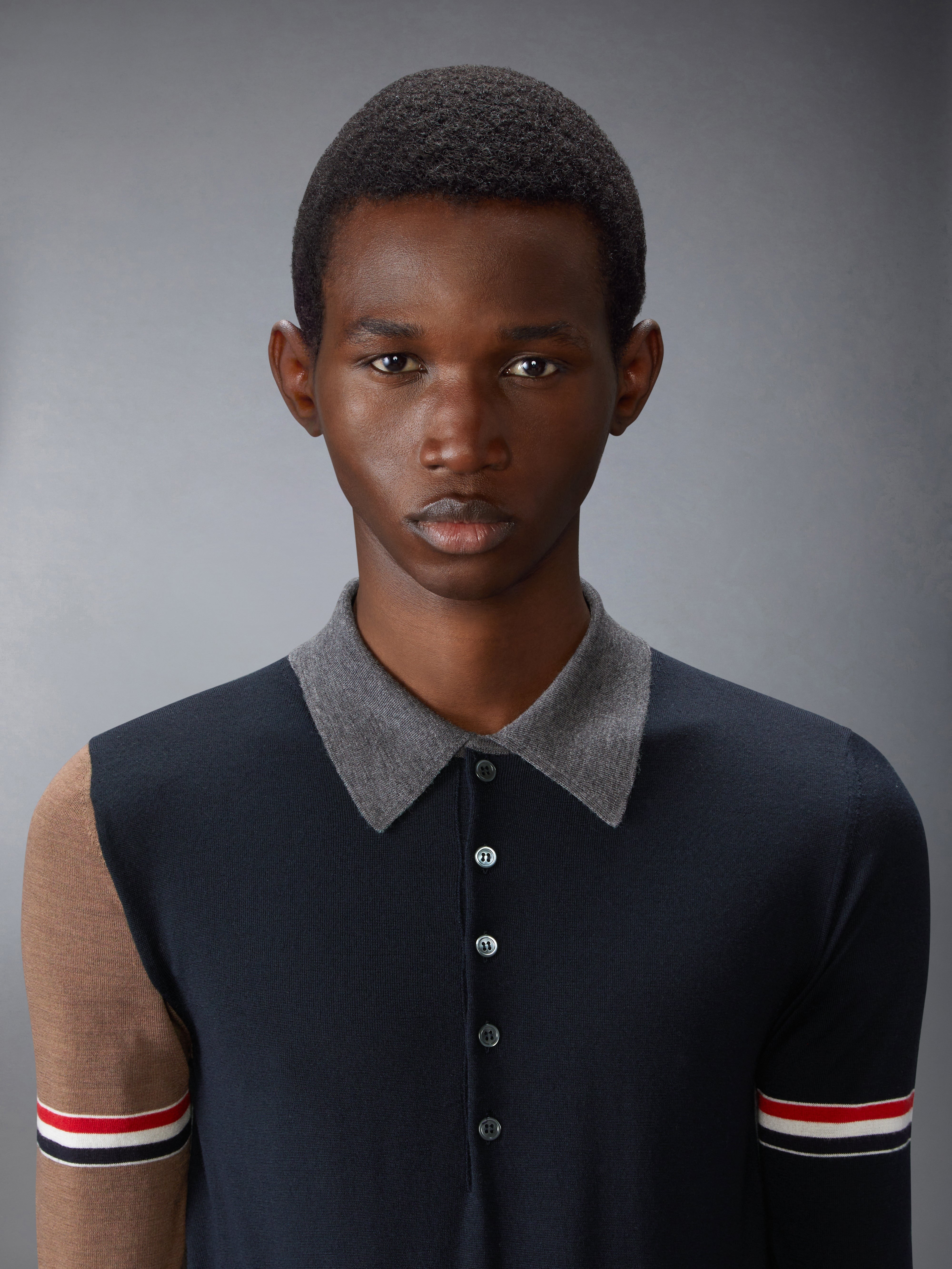 FINE MERINO WOOL FUNMIX POLO - 6