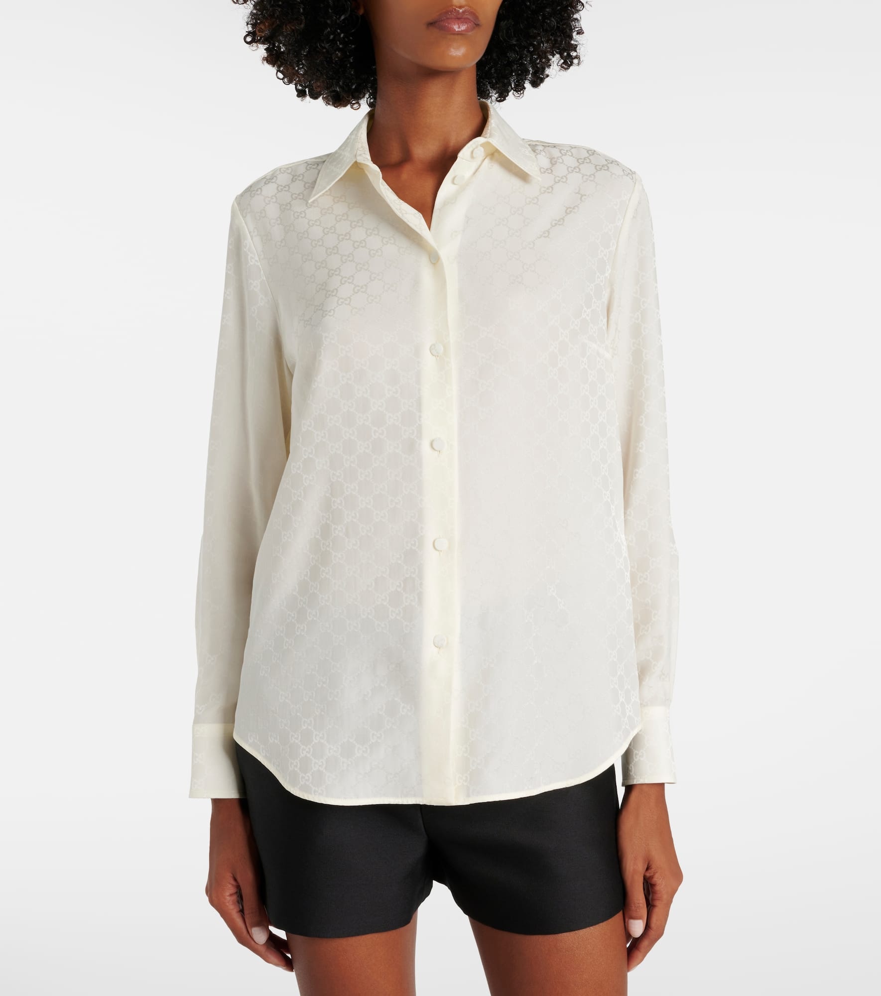 GG silk crêpe shirt - 6