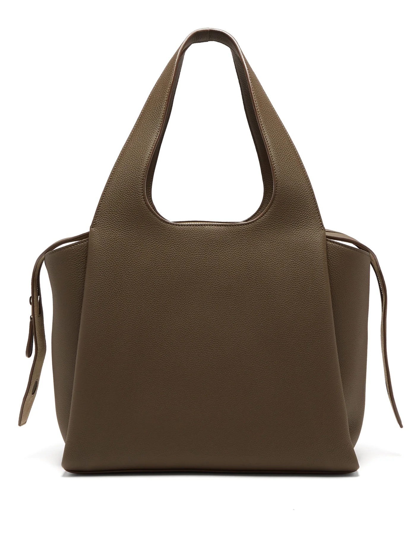 TR1 large grained-leather bag - 1