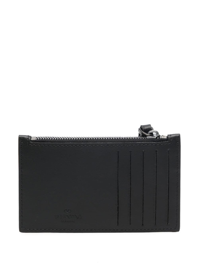 Valentino logo-print zipped wallet outlook