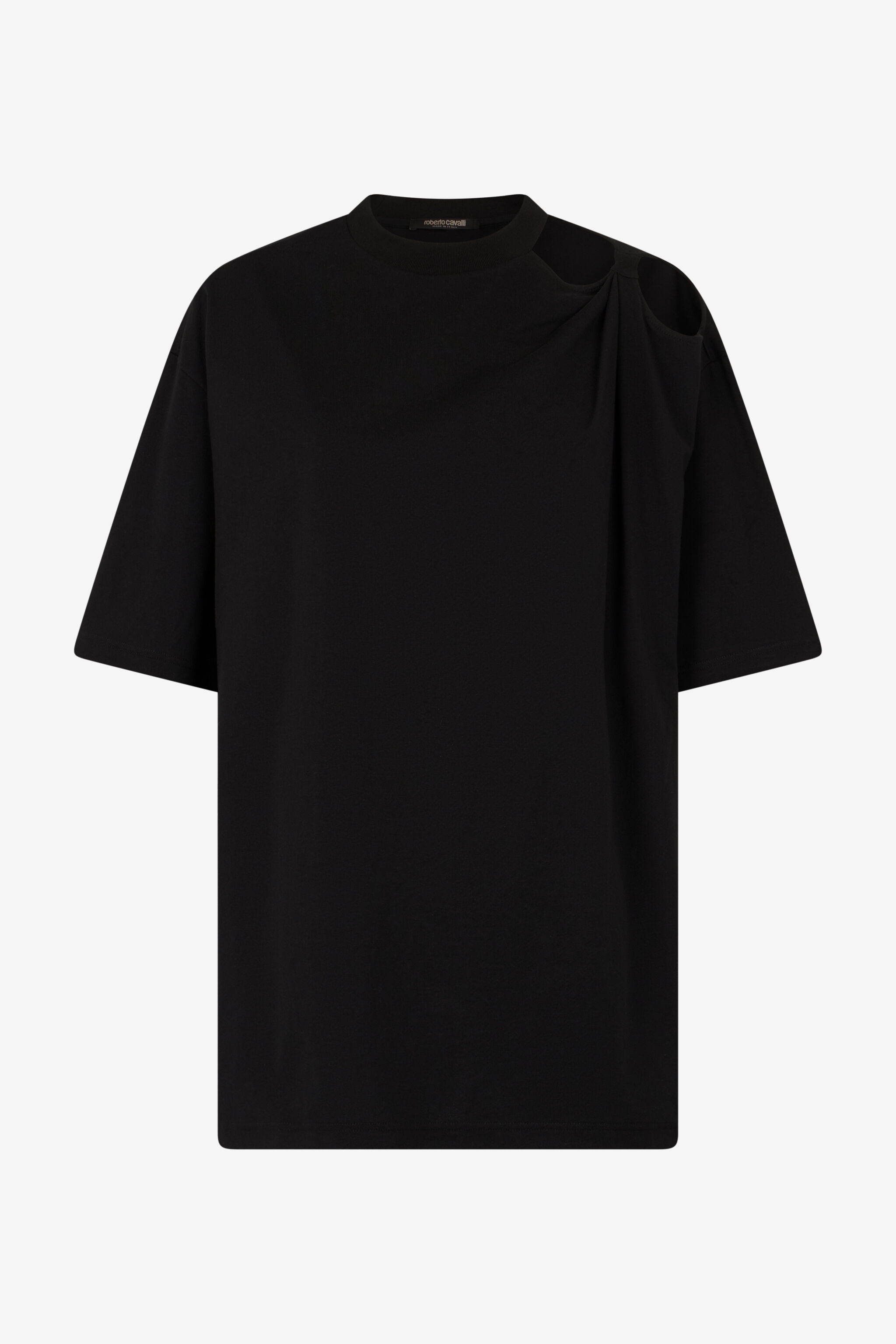 T-Shirt with Cut-Out and Tiger Head - 1