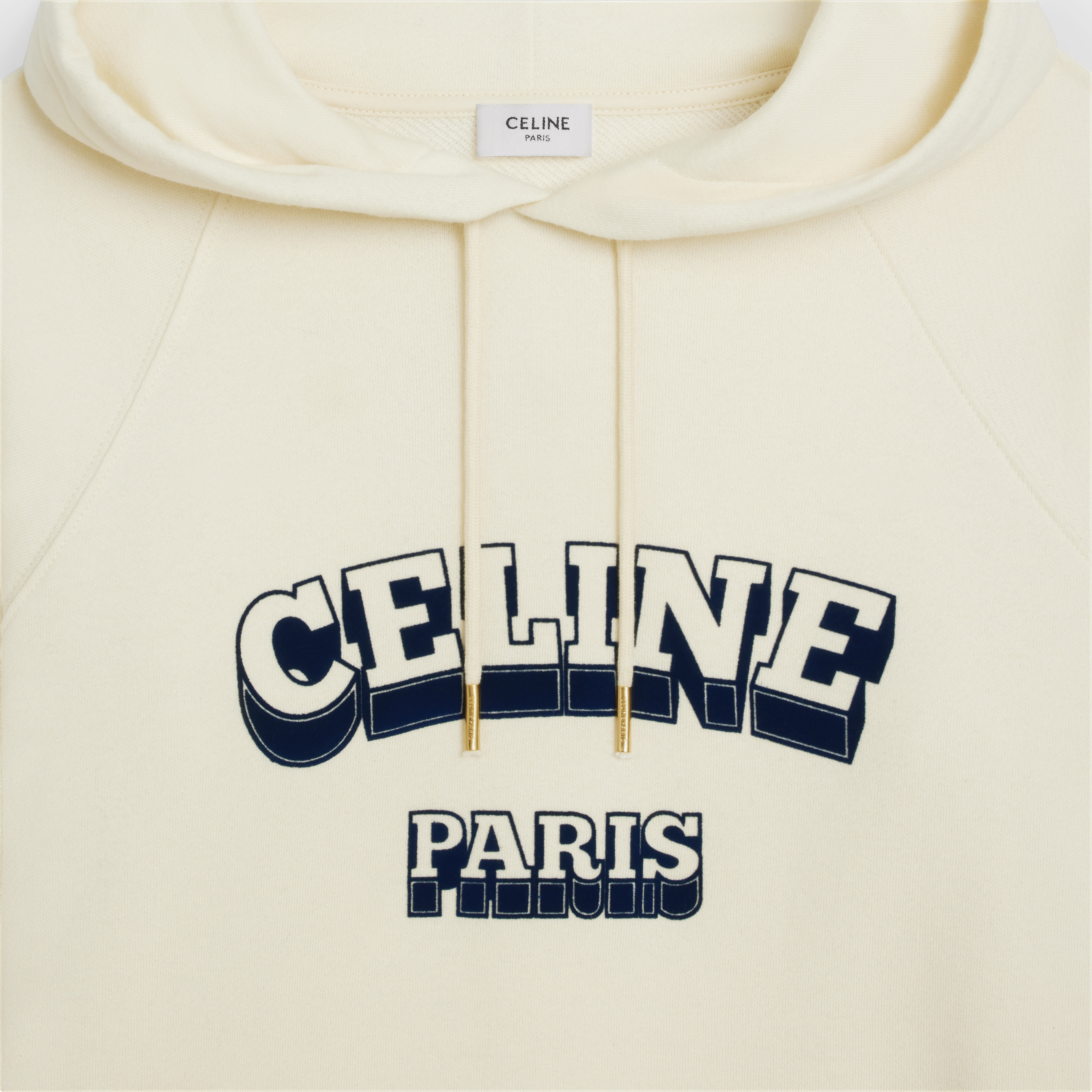Celine paris 70'S HOODIE in cotton and cashmere - 4