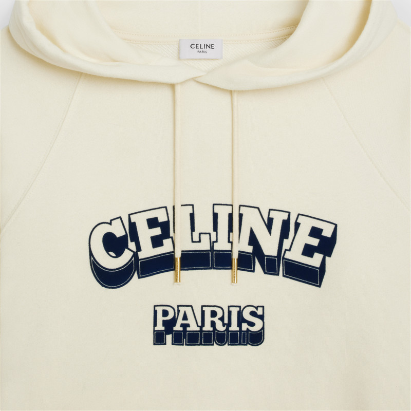 Celine paris 70'S HOODIE in cotton and cashmere 4