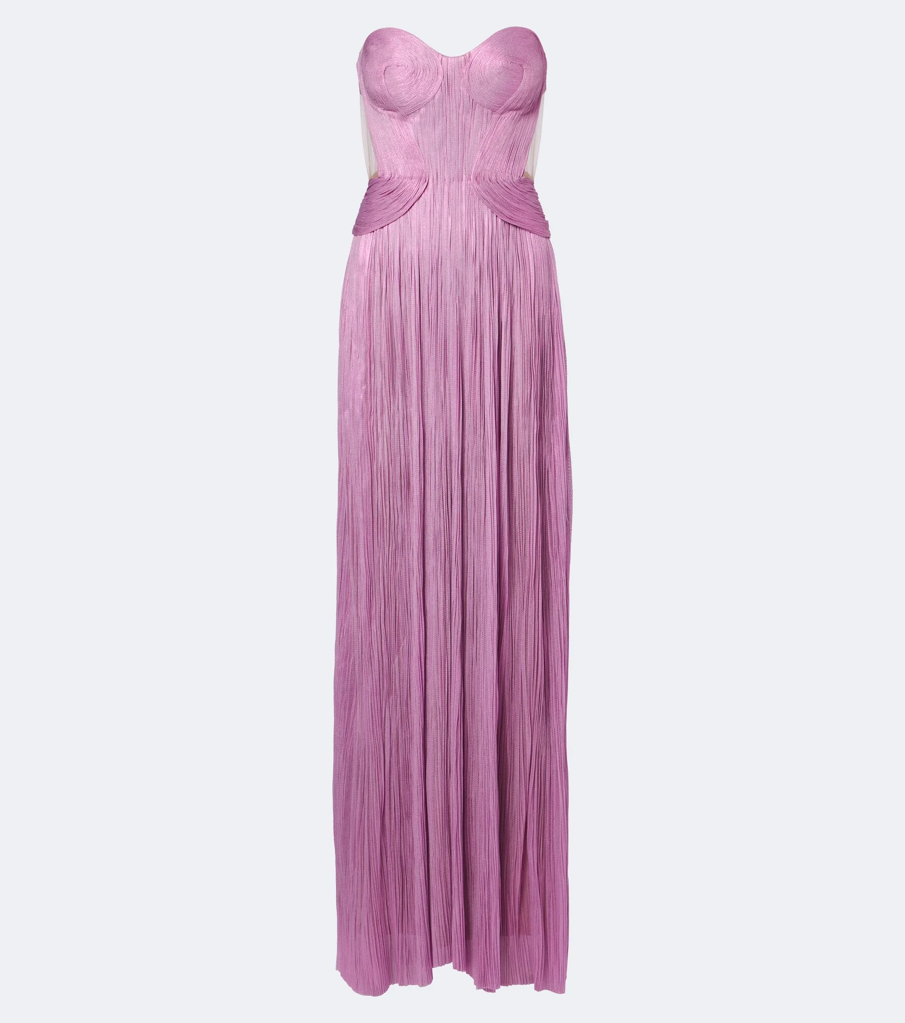 Kamina metallic silk corset gown - 1