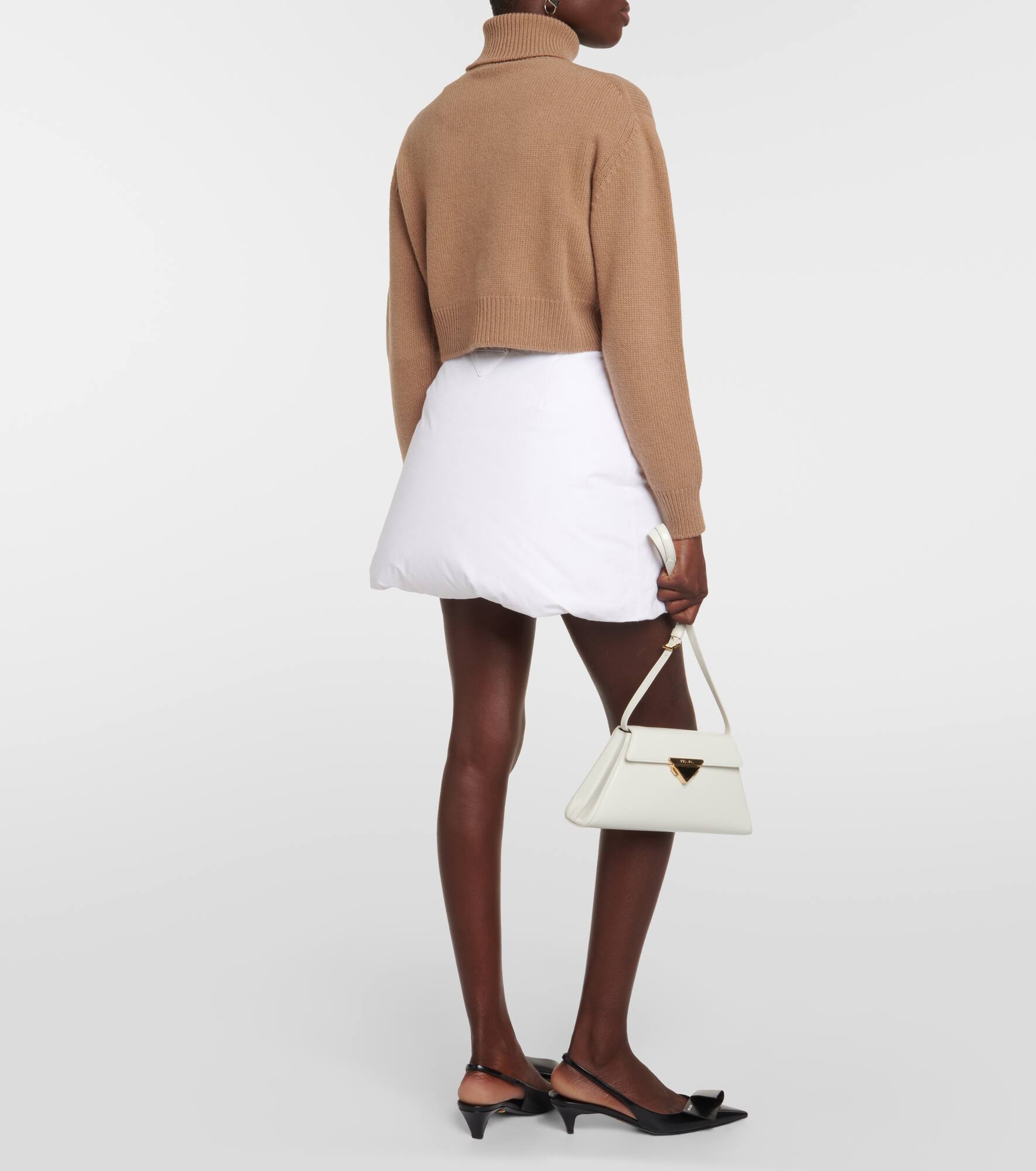 Logo wool and cashmere turtleneck sweater - 3