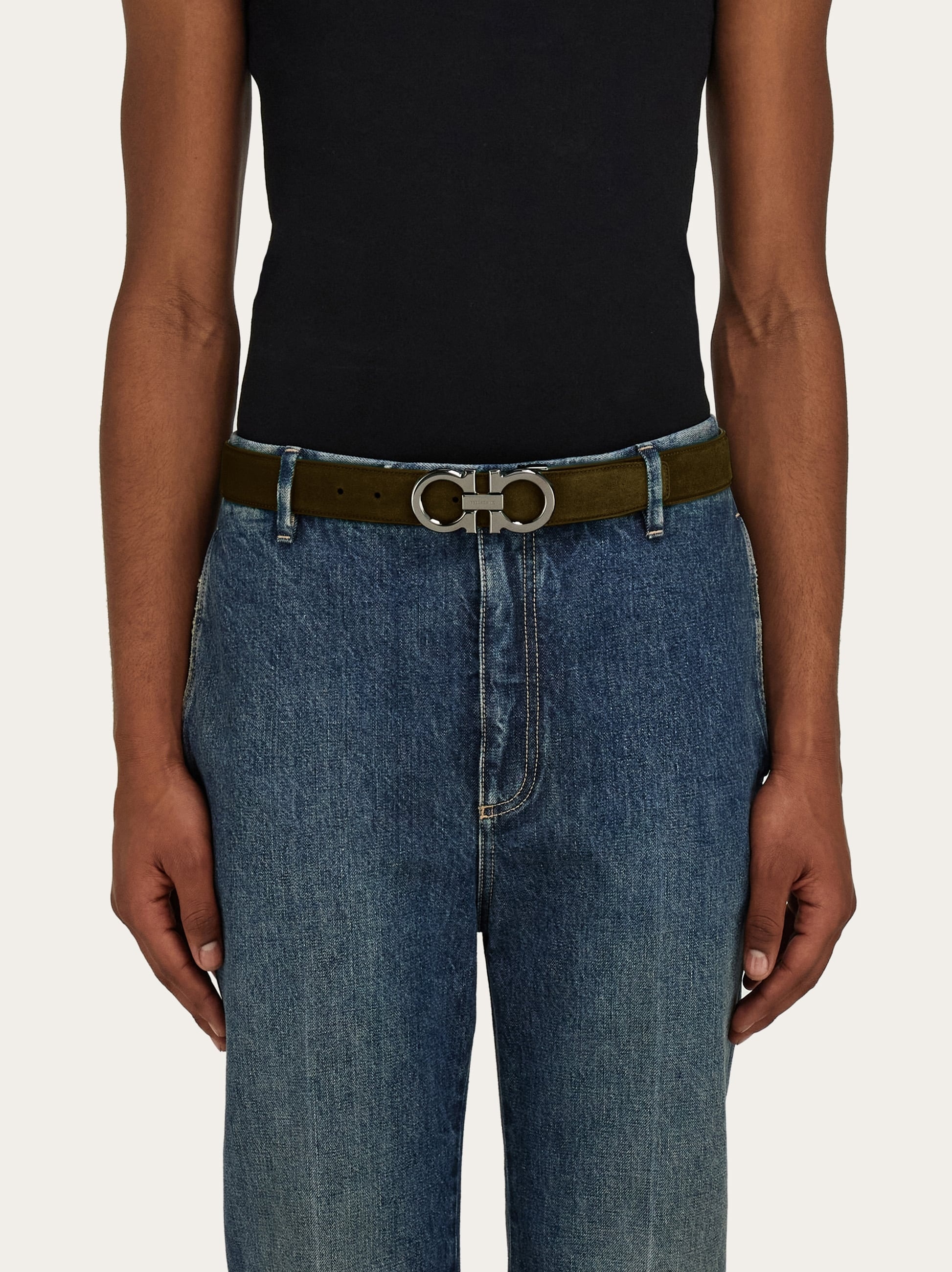 Adjustable Gancini belt - 4