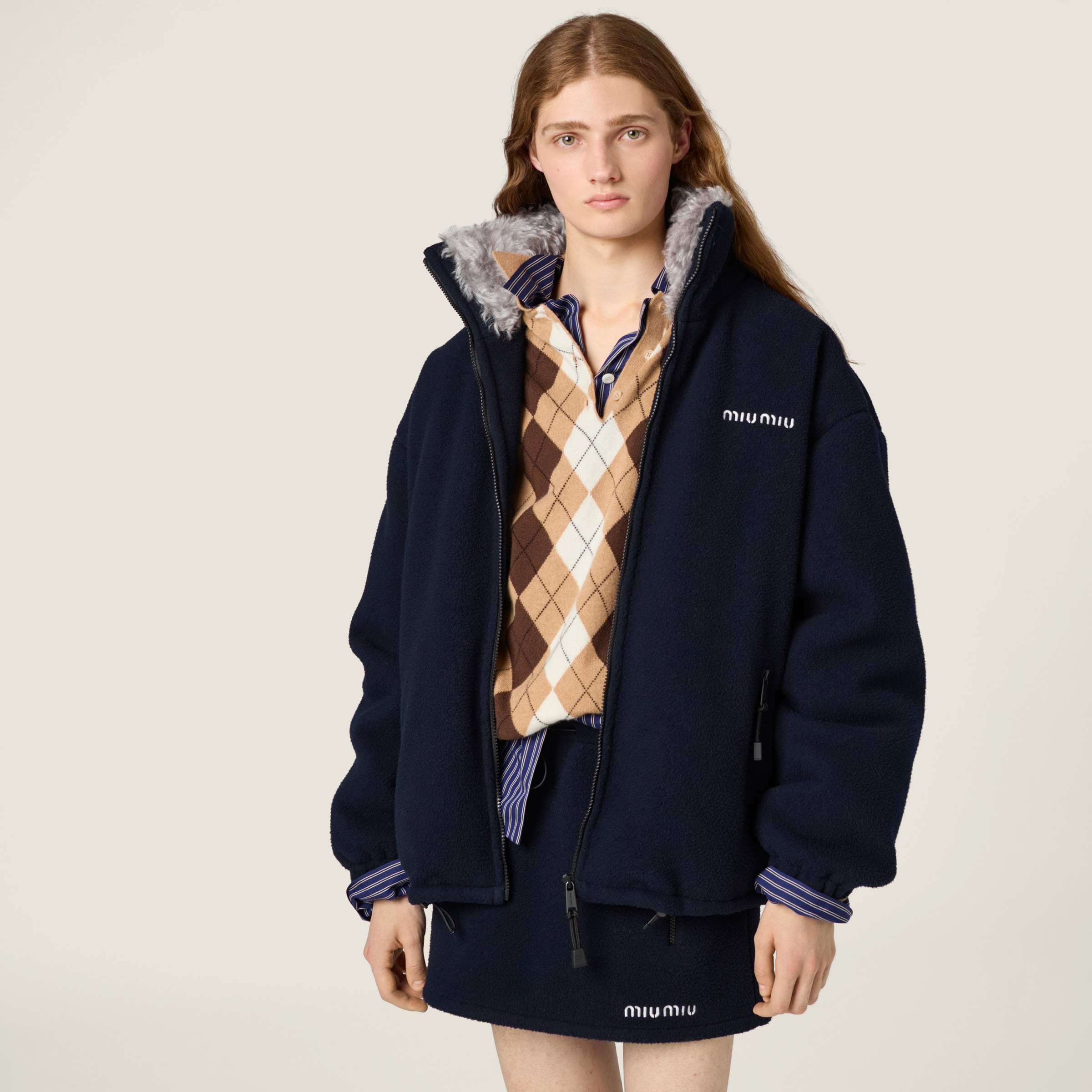 Fleece miniskirt - 4