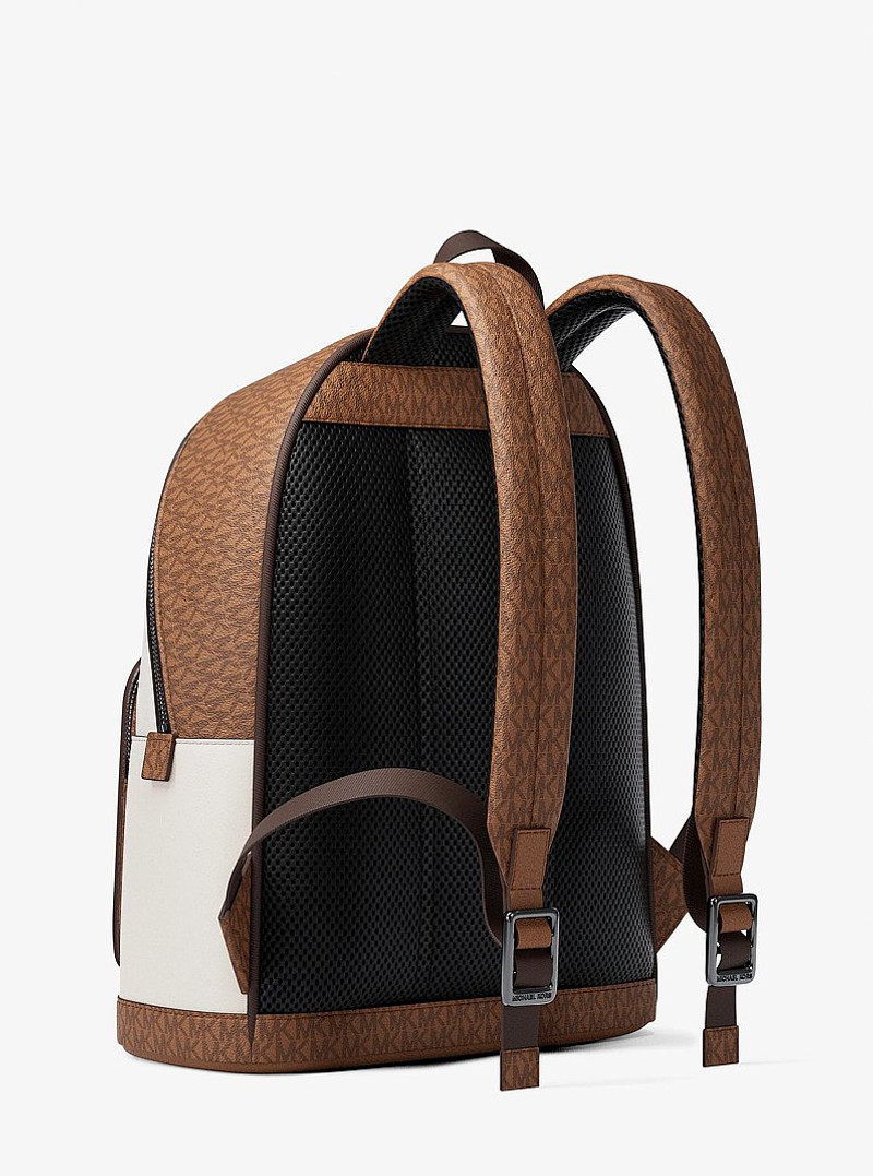 Cooper Medium Pebbled Leather and Signature Logo Commuter Backpack 3