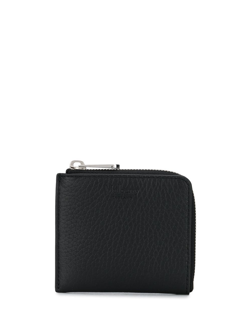 zip-up leather wallet - 1