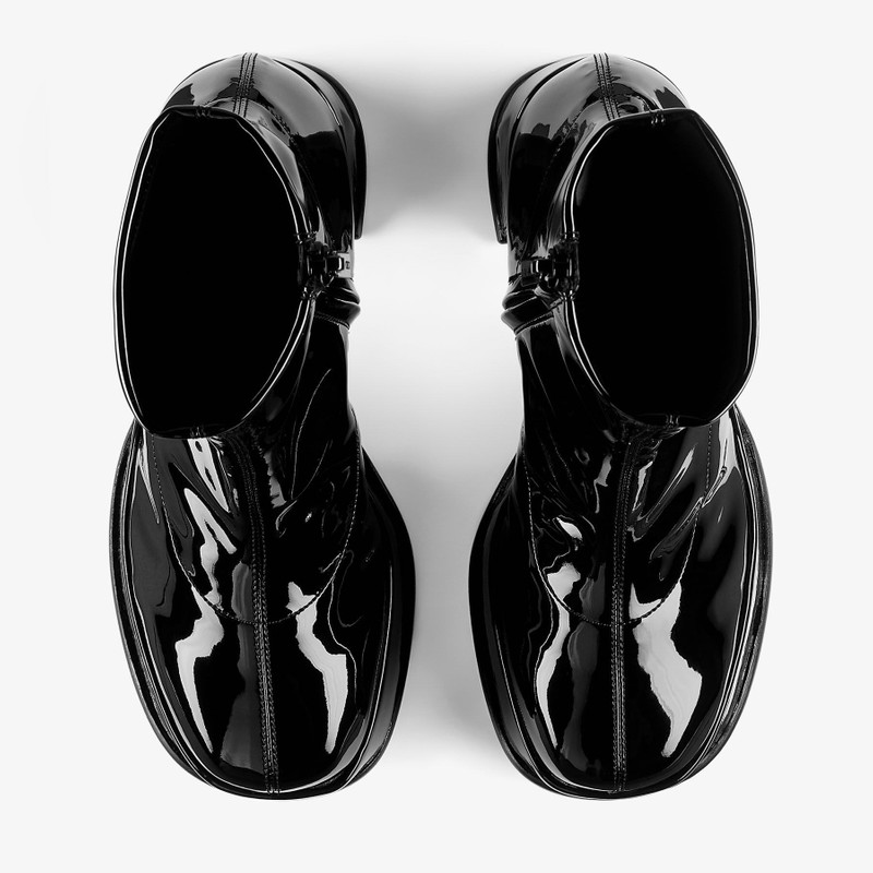 Hadi Ankle Boot 100 Black Stretch Patent Fabric Ankle Boots 5
